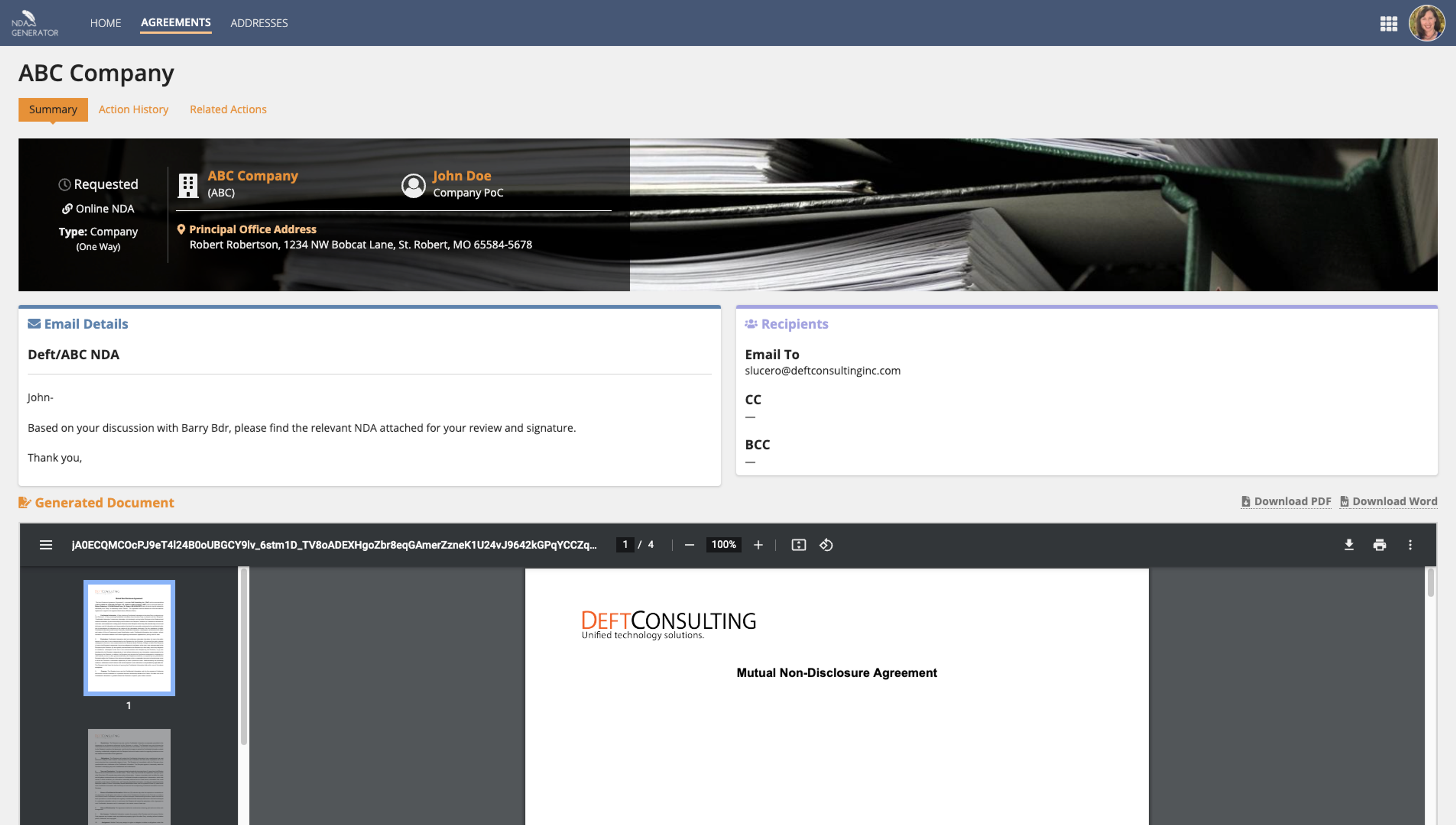 Non-Disclosure Agreement Generator screenshot 4