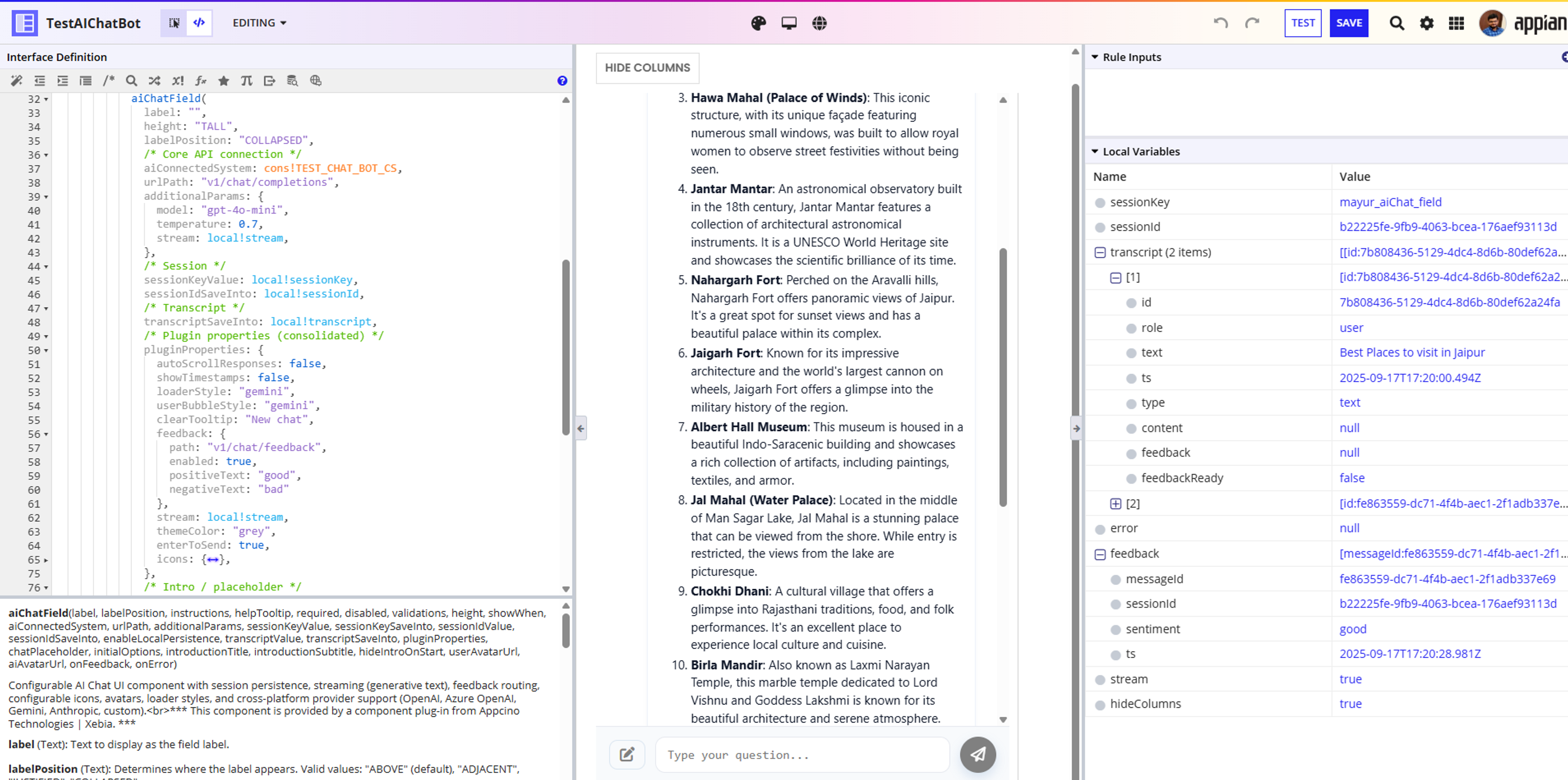AI Chat Component screenshot 2
