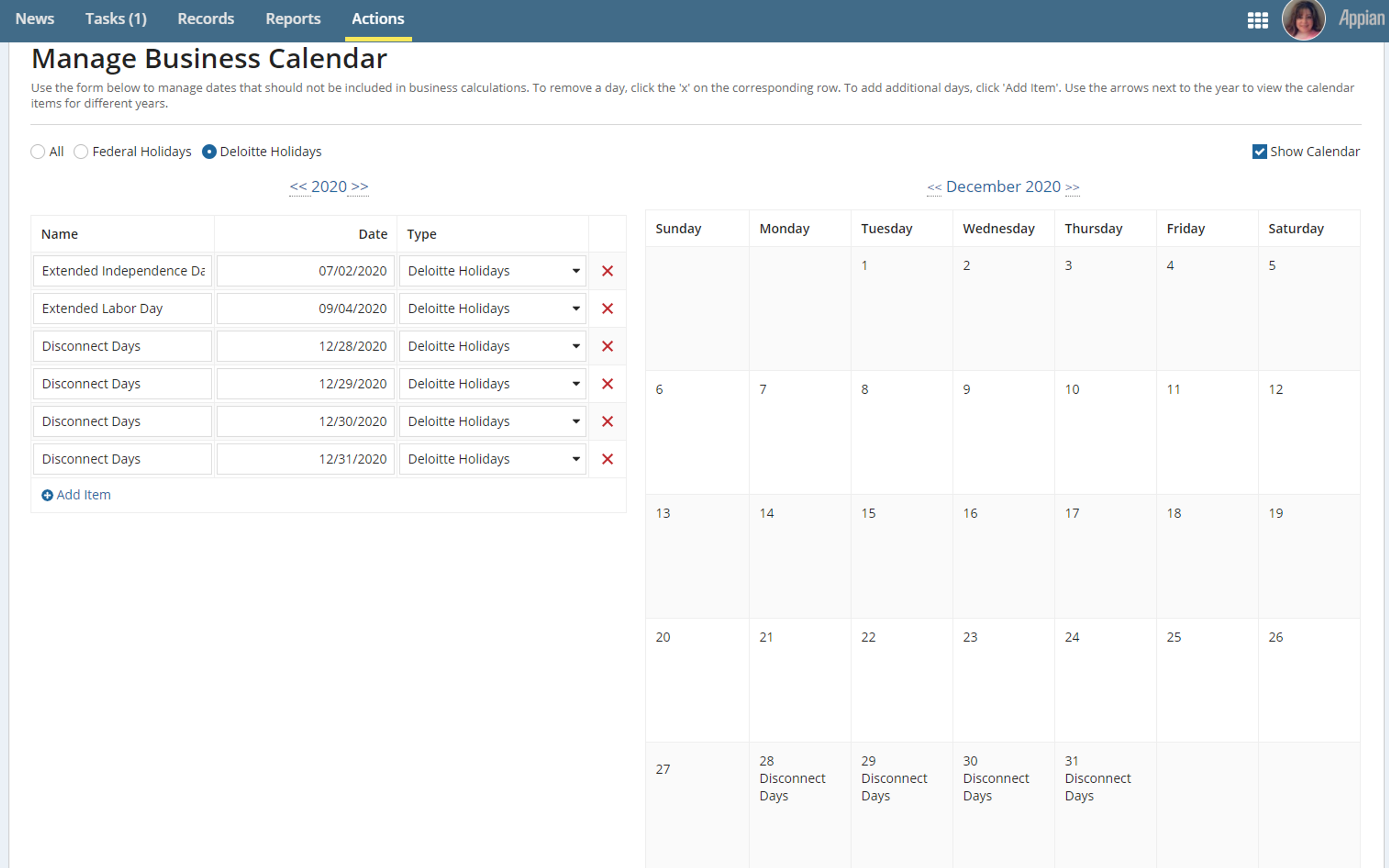 Business Calendar screenshot 3
