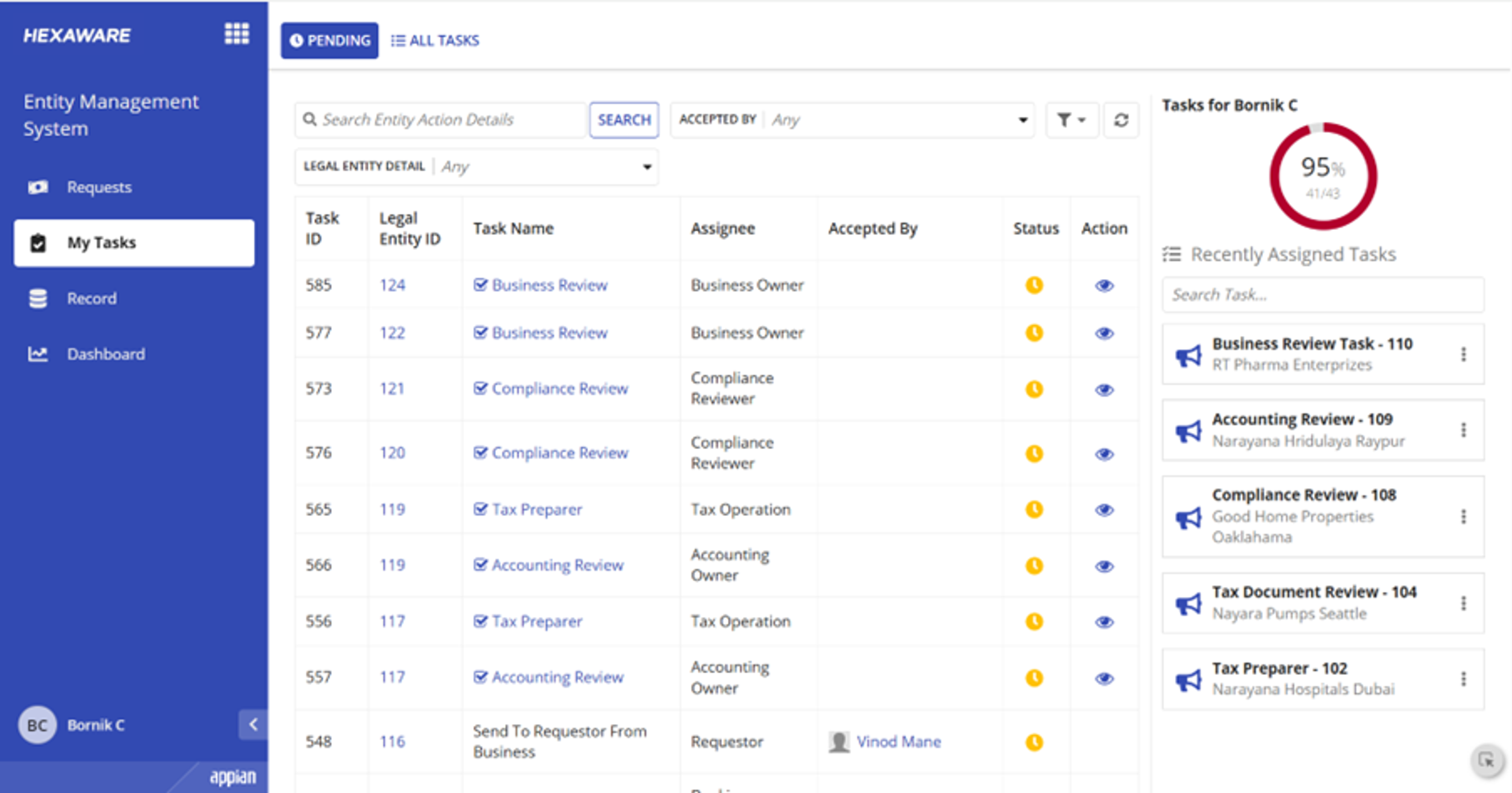 LexHex - Legal Entity Management  screenshot 2