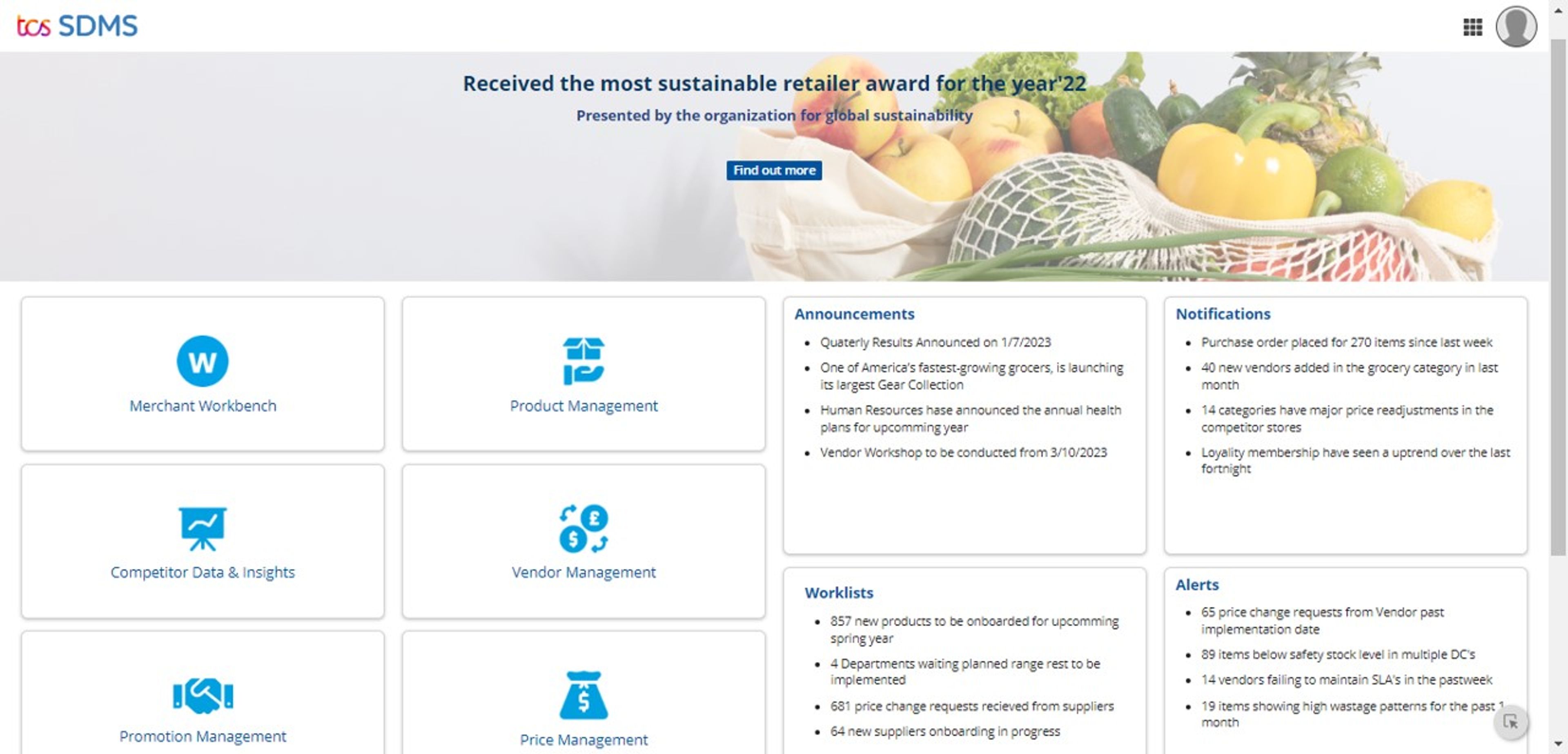 TCS Smart Digital Merchandizing Suite screenshot 1