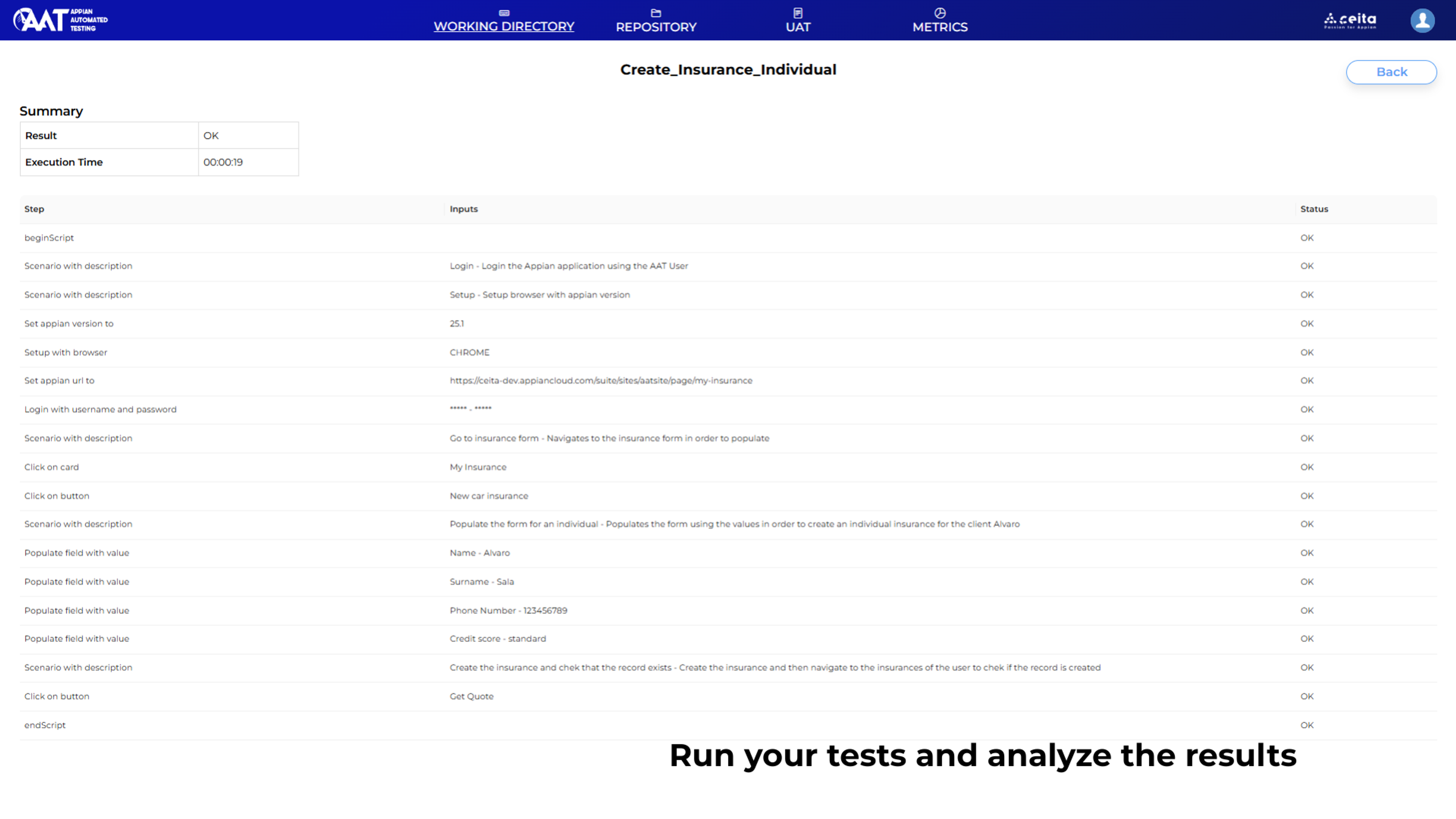 Appian Automated Testing Lite screenshot 4