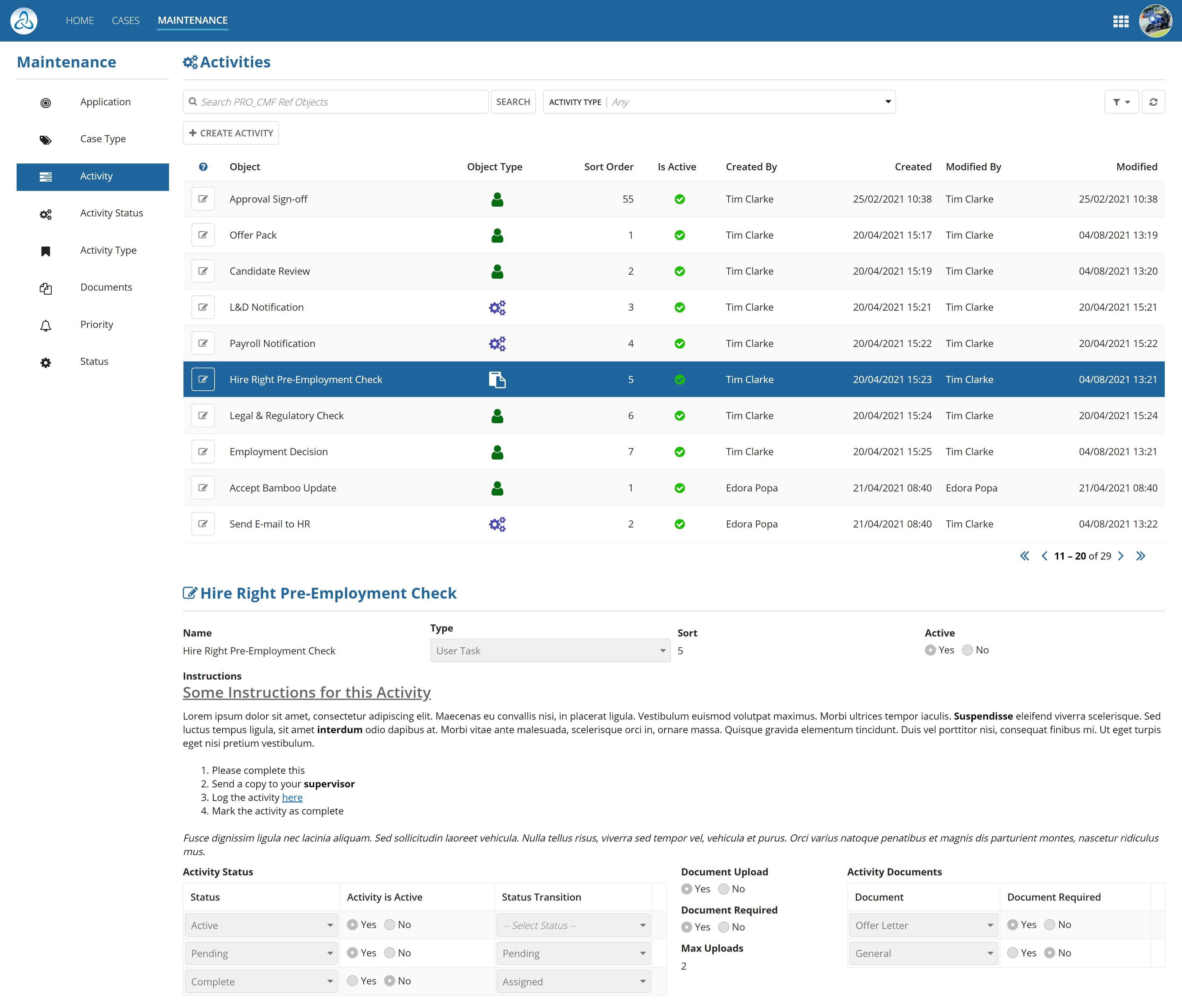 Dynamic Case Management Framework screenshot 6