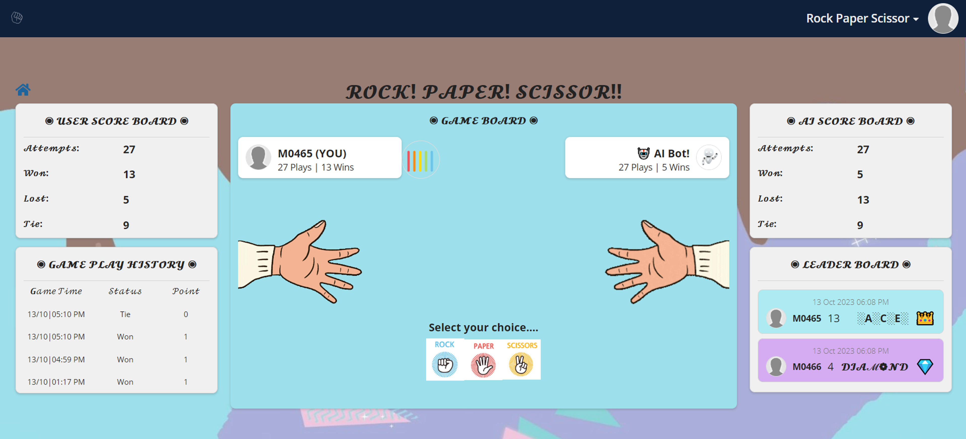 Rock Paper Scissor Game screenshot 3