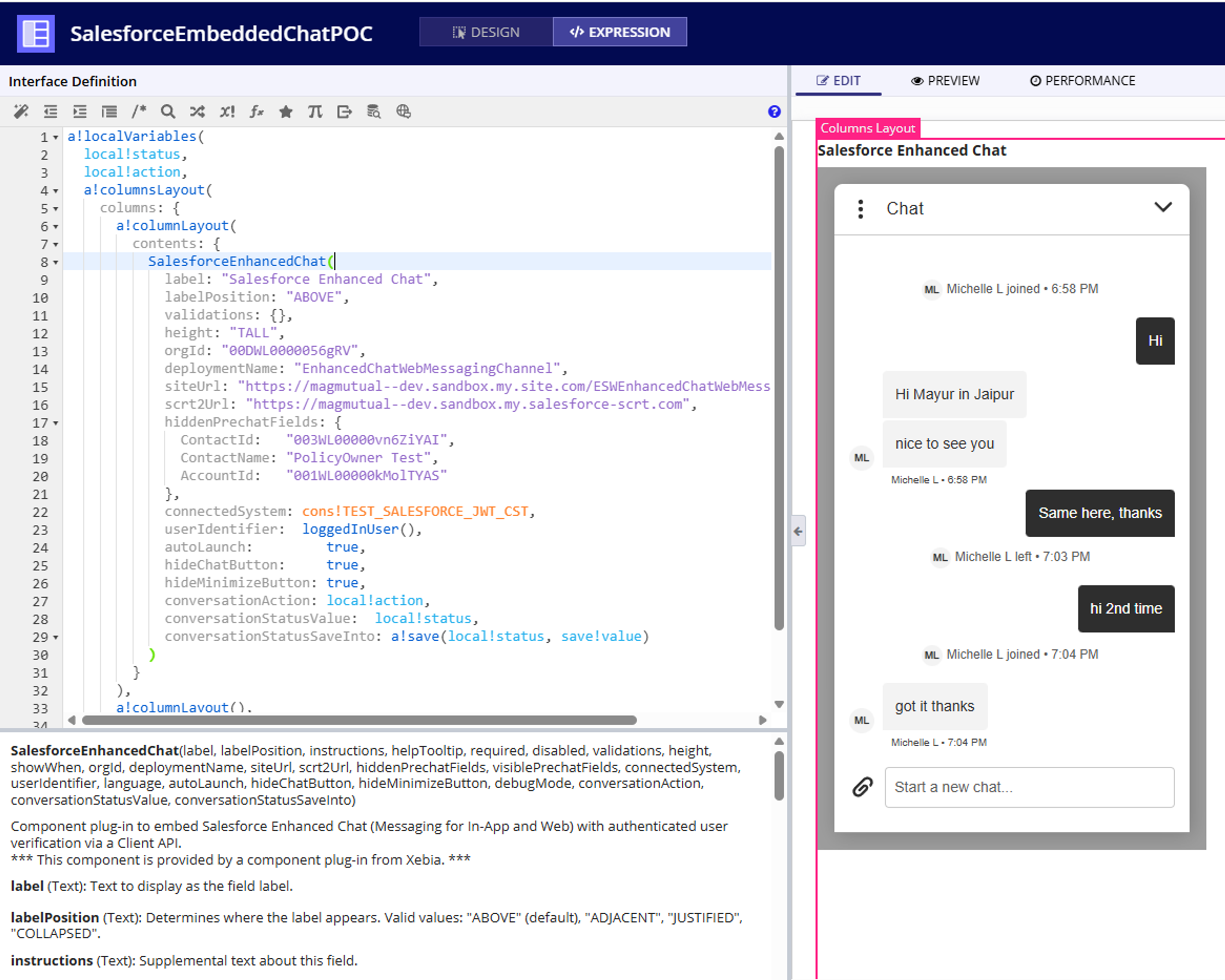 SalesforceEnhancedChat screenshot 1