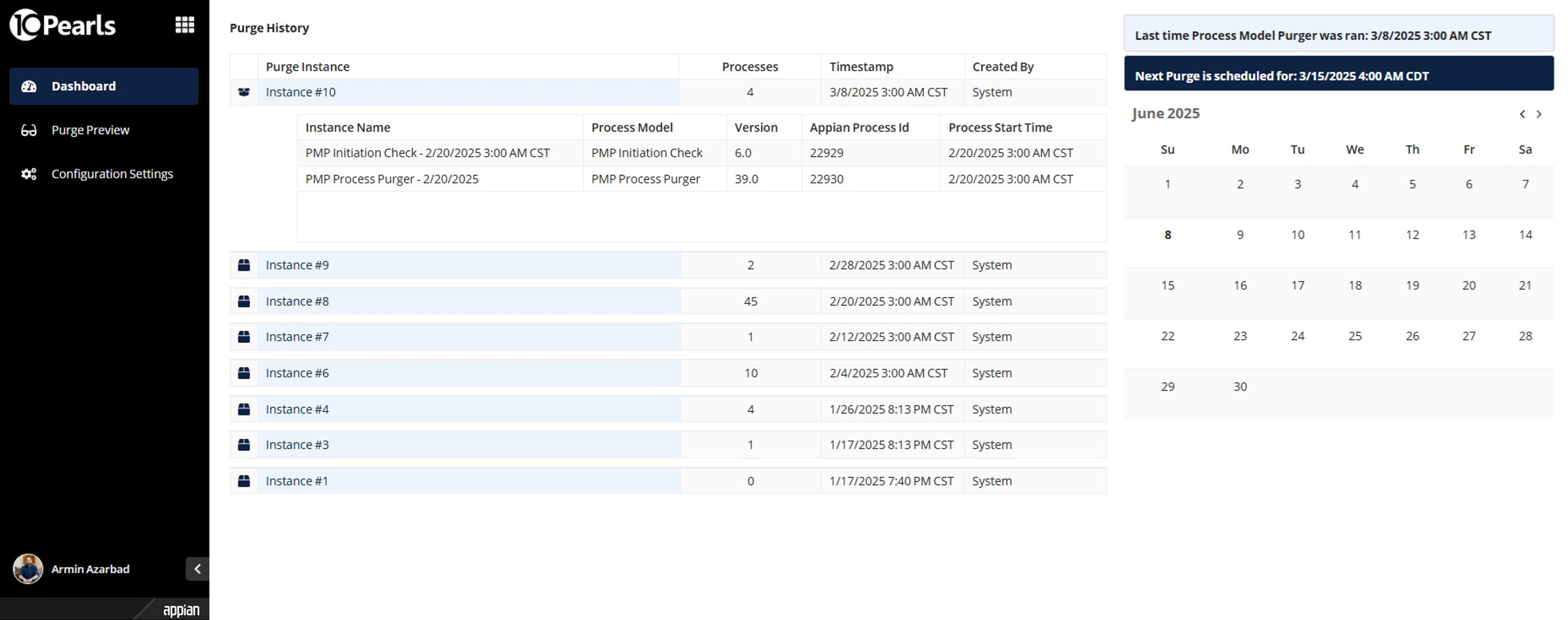 Process Model Purge (PMP) screenshot 1