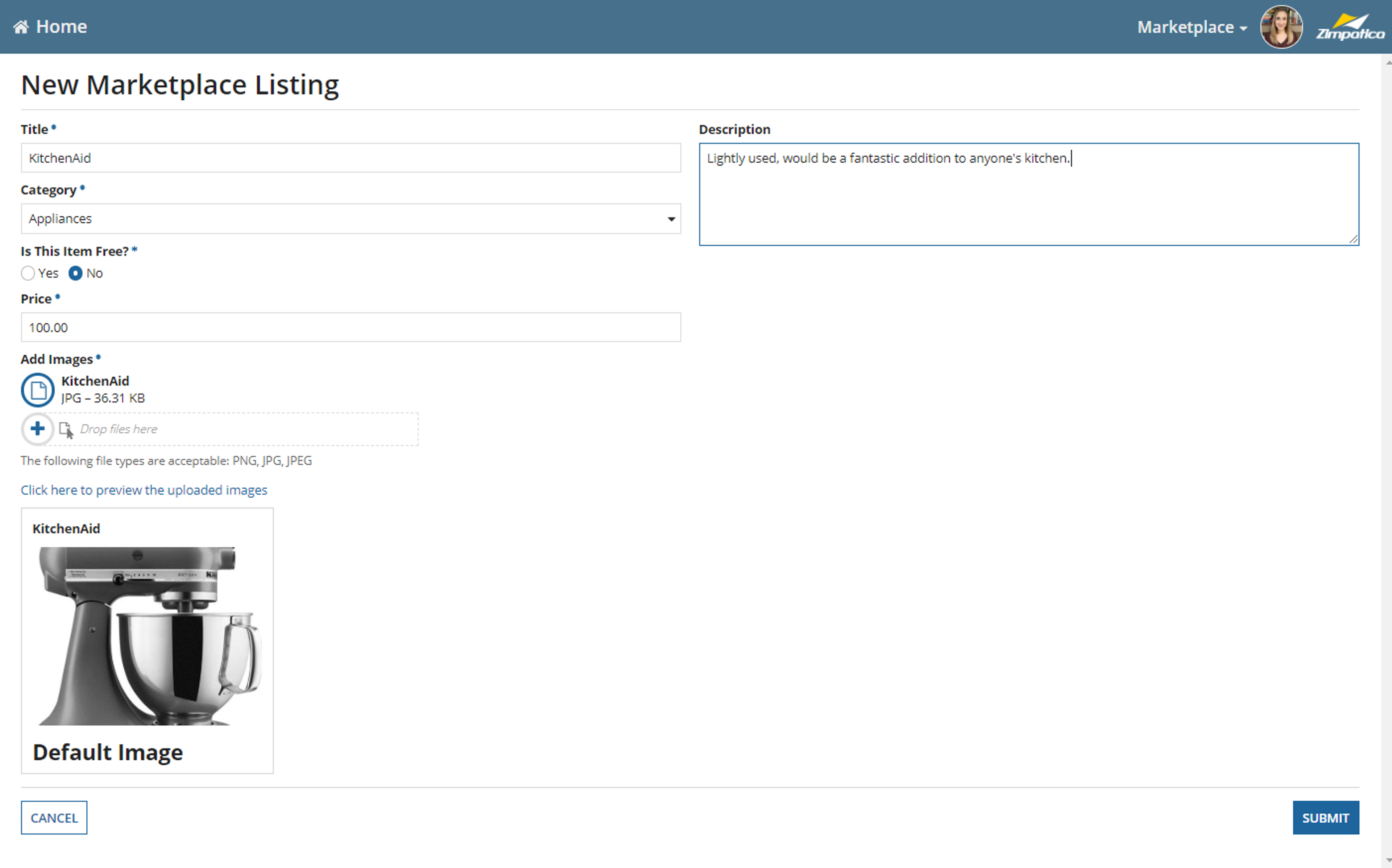 Marketplace screenshot 2