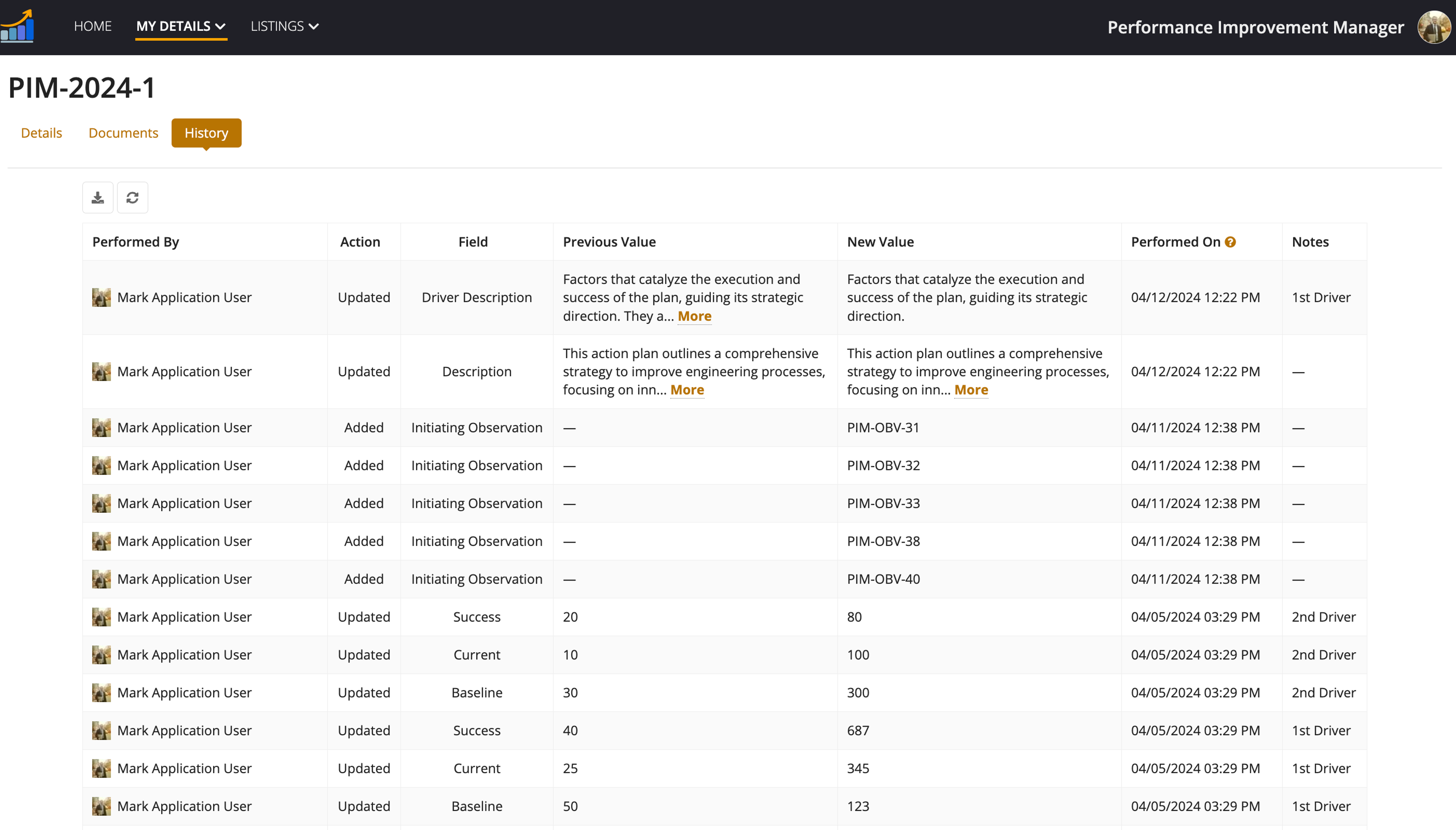 Performance Improvement Manager screenshot 2