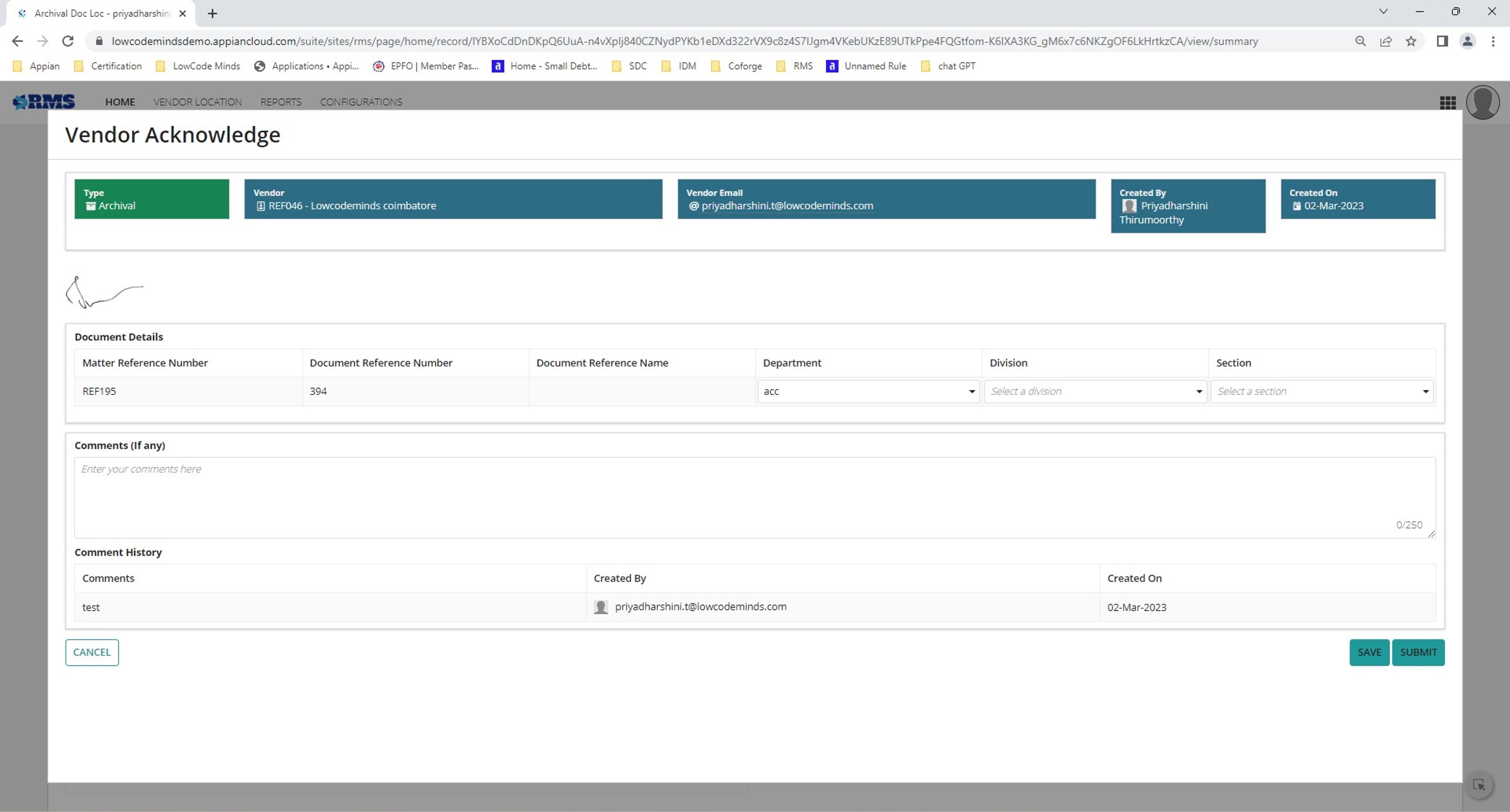 Record Management System screenshot 4