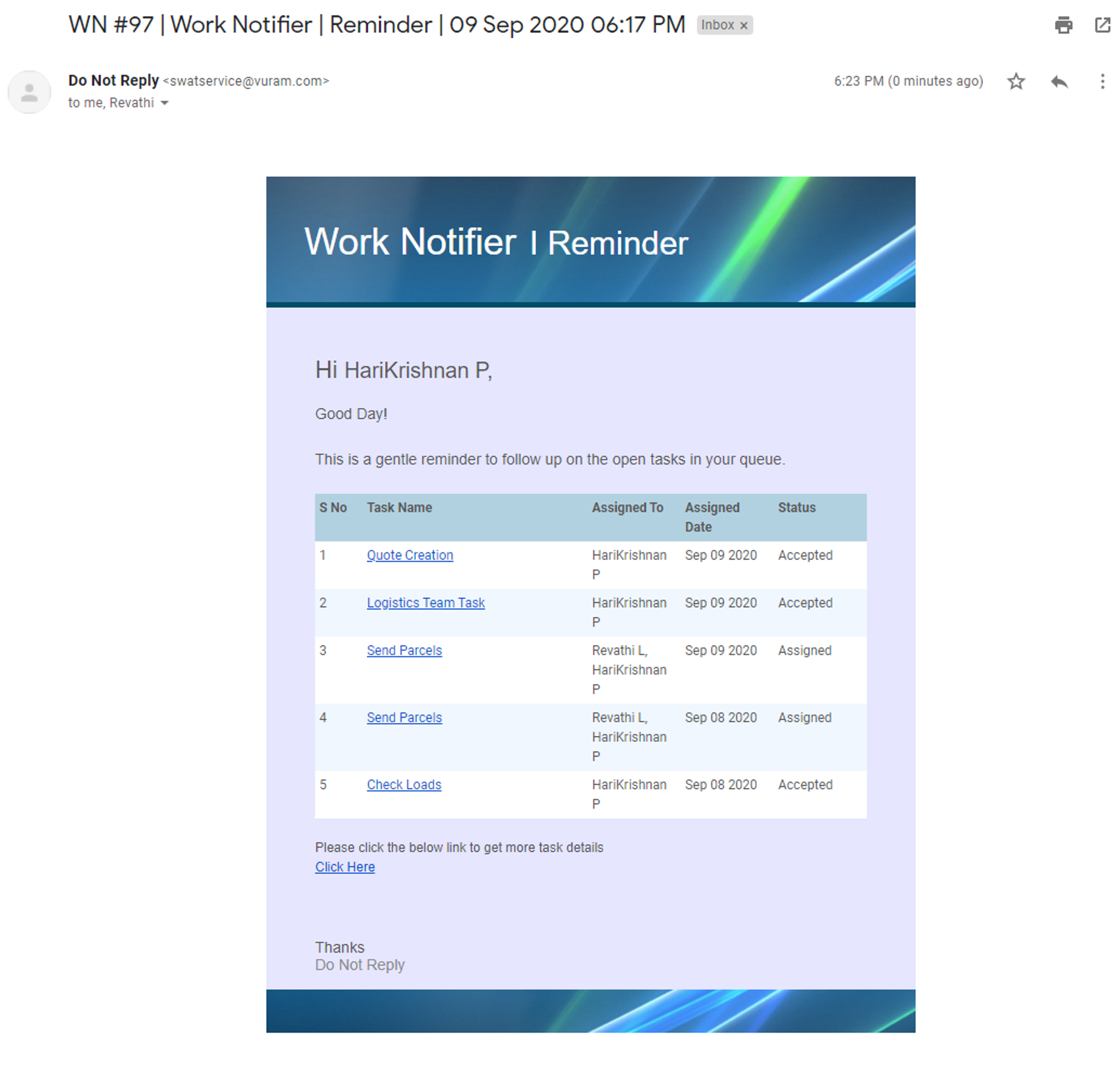 Work Notifier  screenshot 6