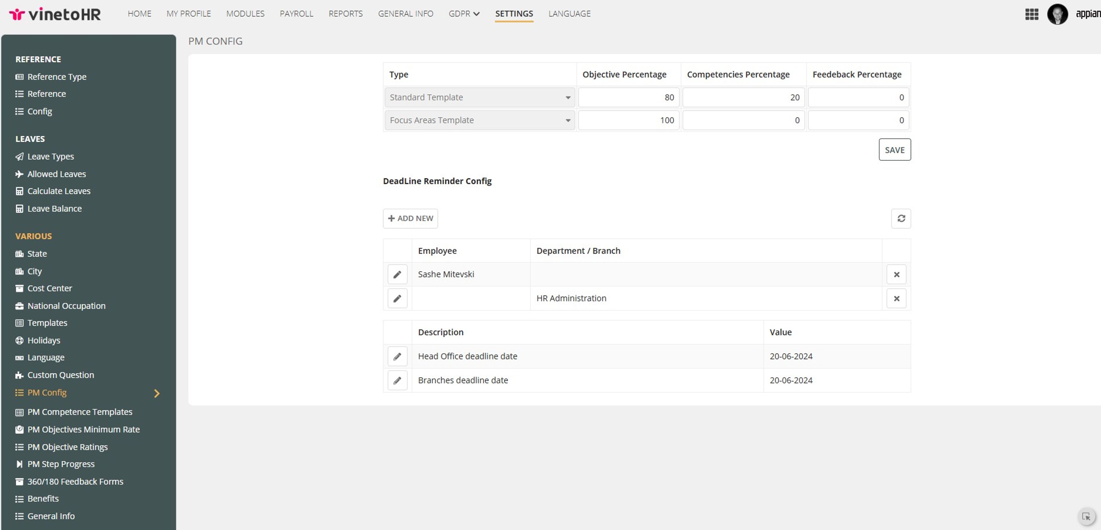 VinetoHR - The COMPLETE HRIS-HRMS Solution screenshot 9