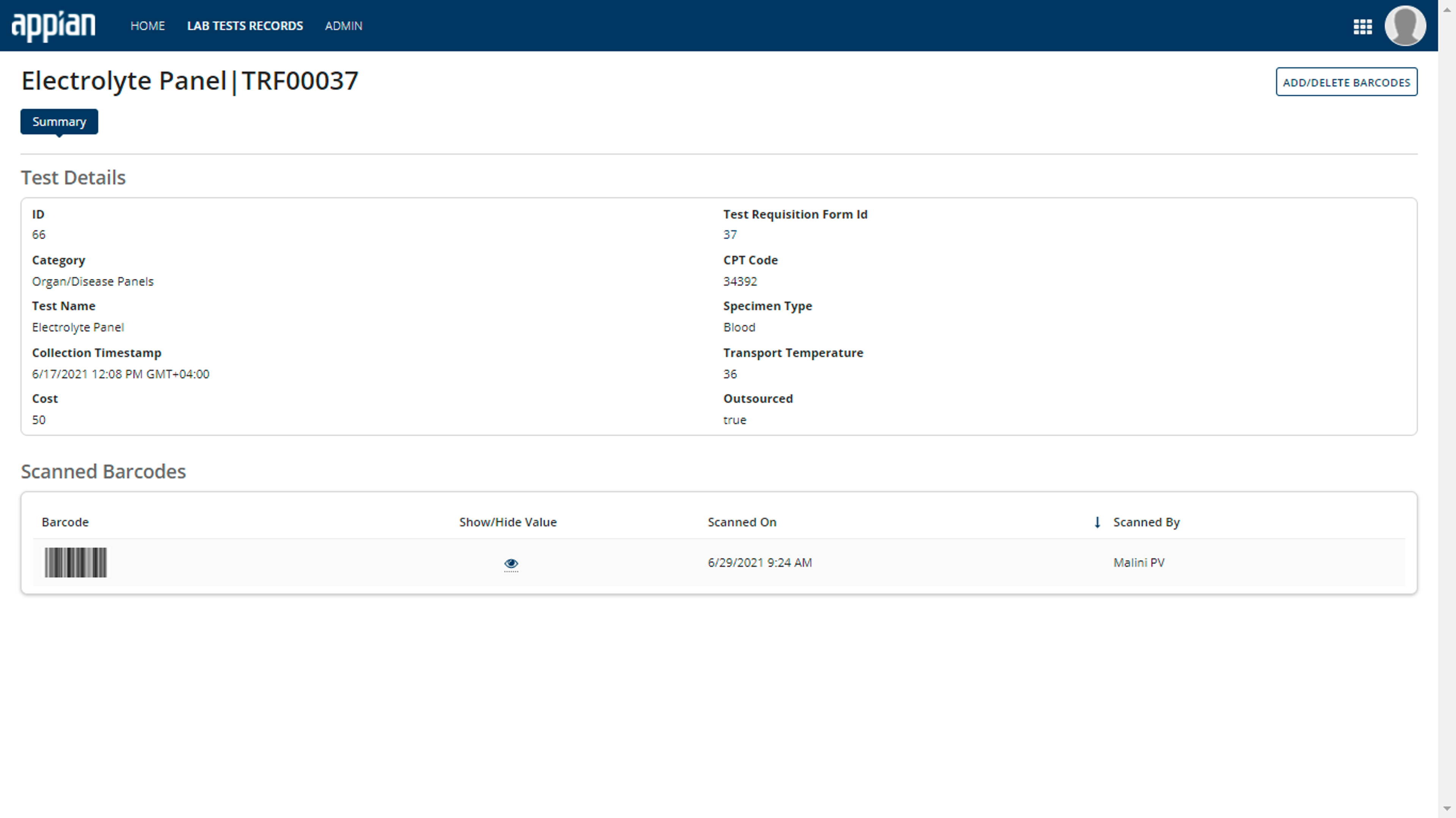 Laboratory Information Management System (LIMS) screenshot 8