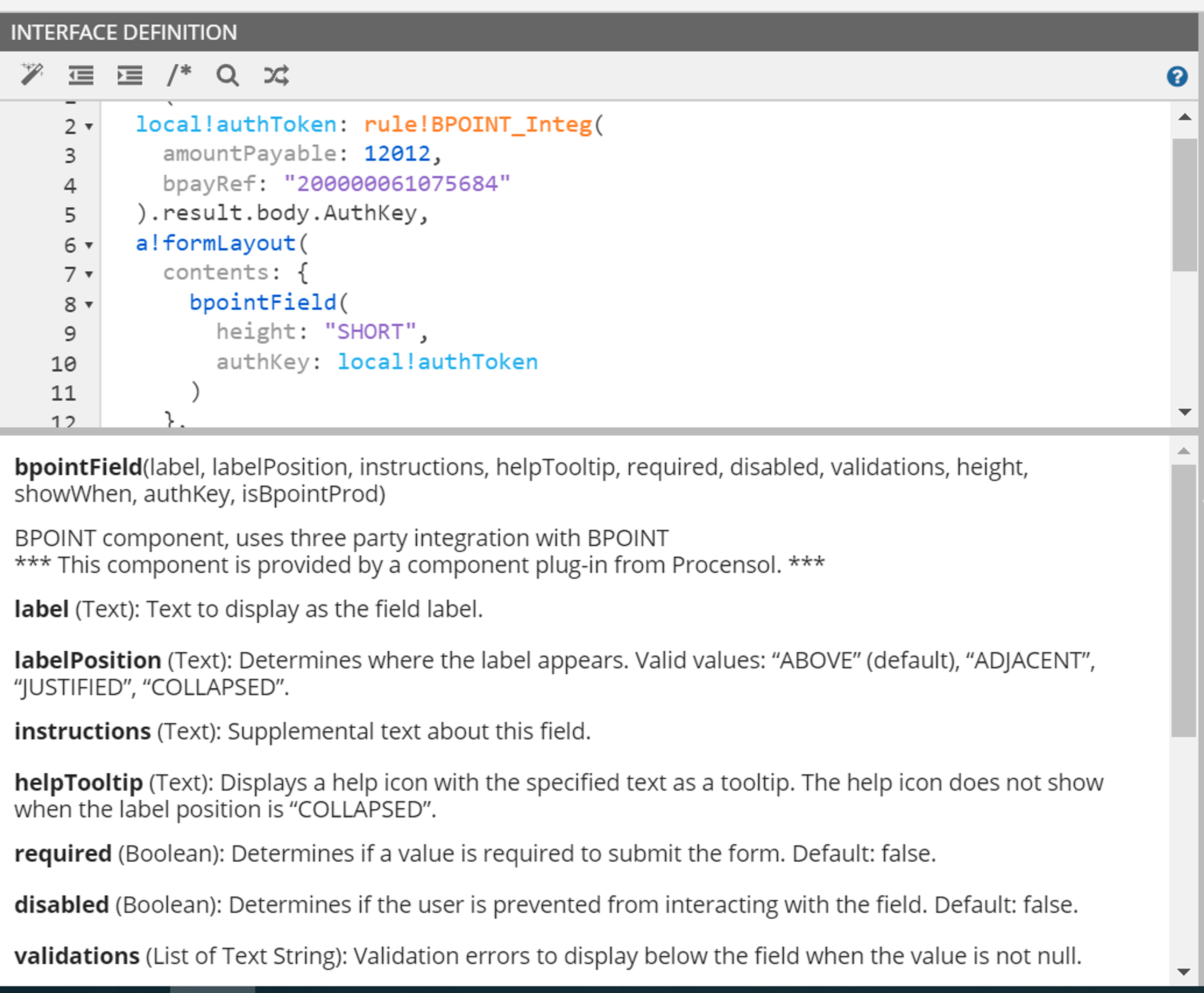 BPOINT Component Plug-in screenshot 2