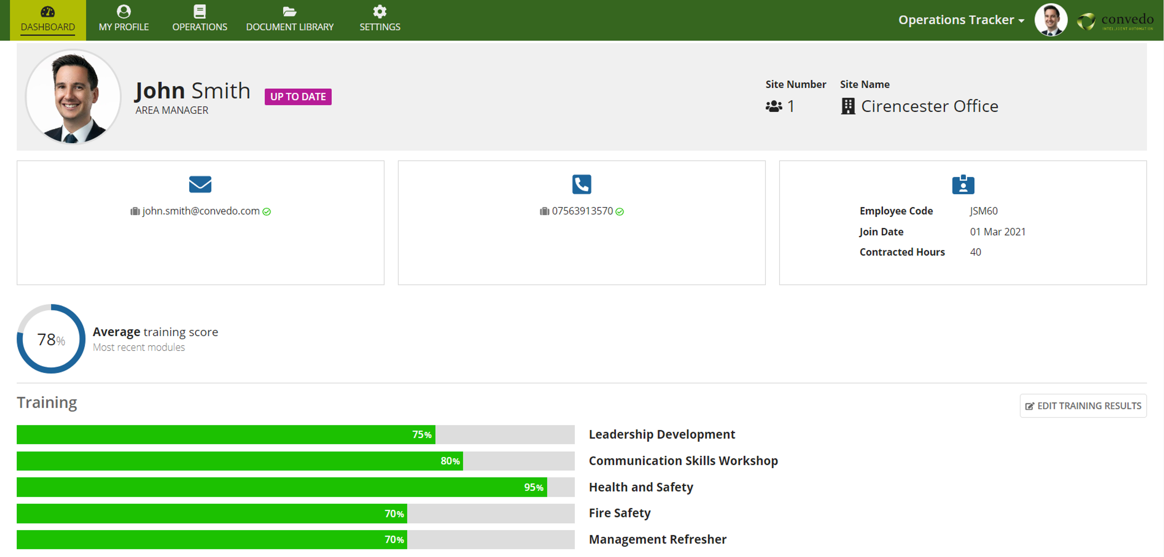 Convedo Operations Tracker screenshot 6
