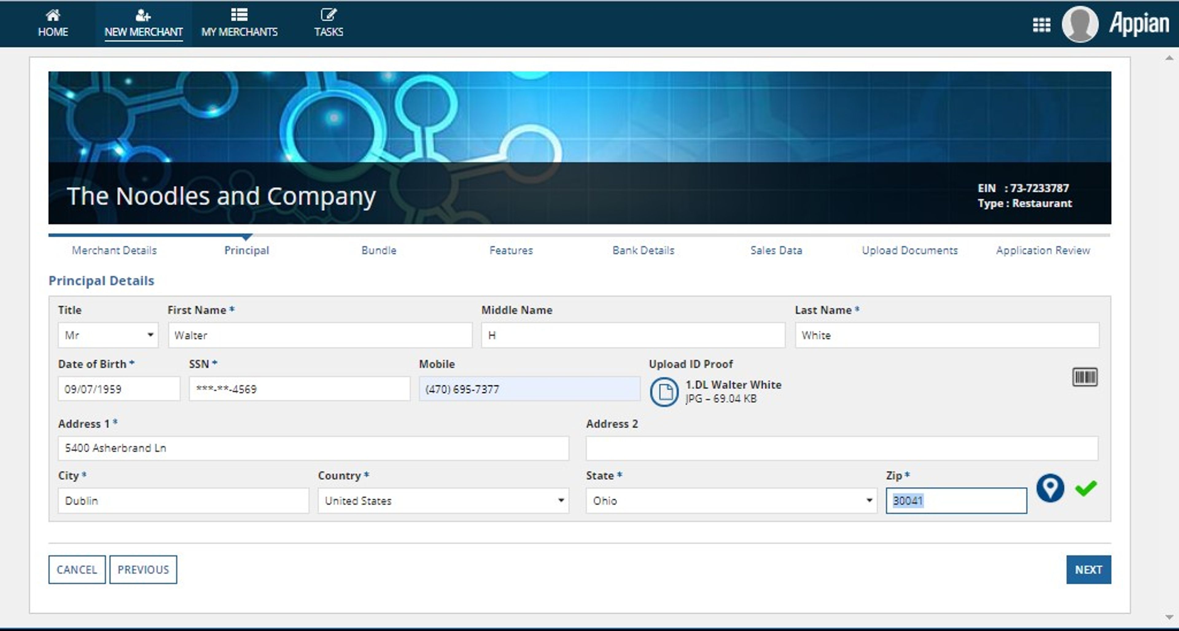 Merchant Onboarding App screenshot 3
