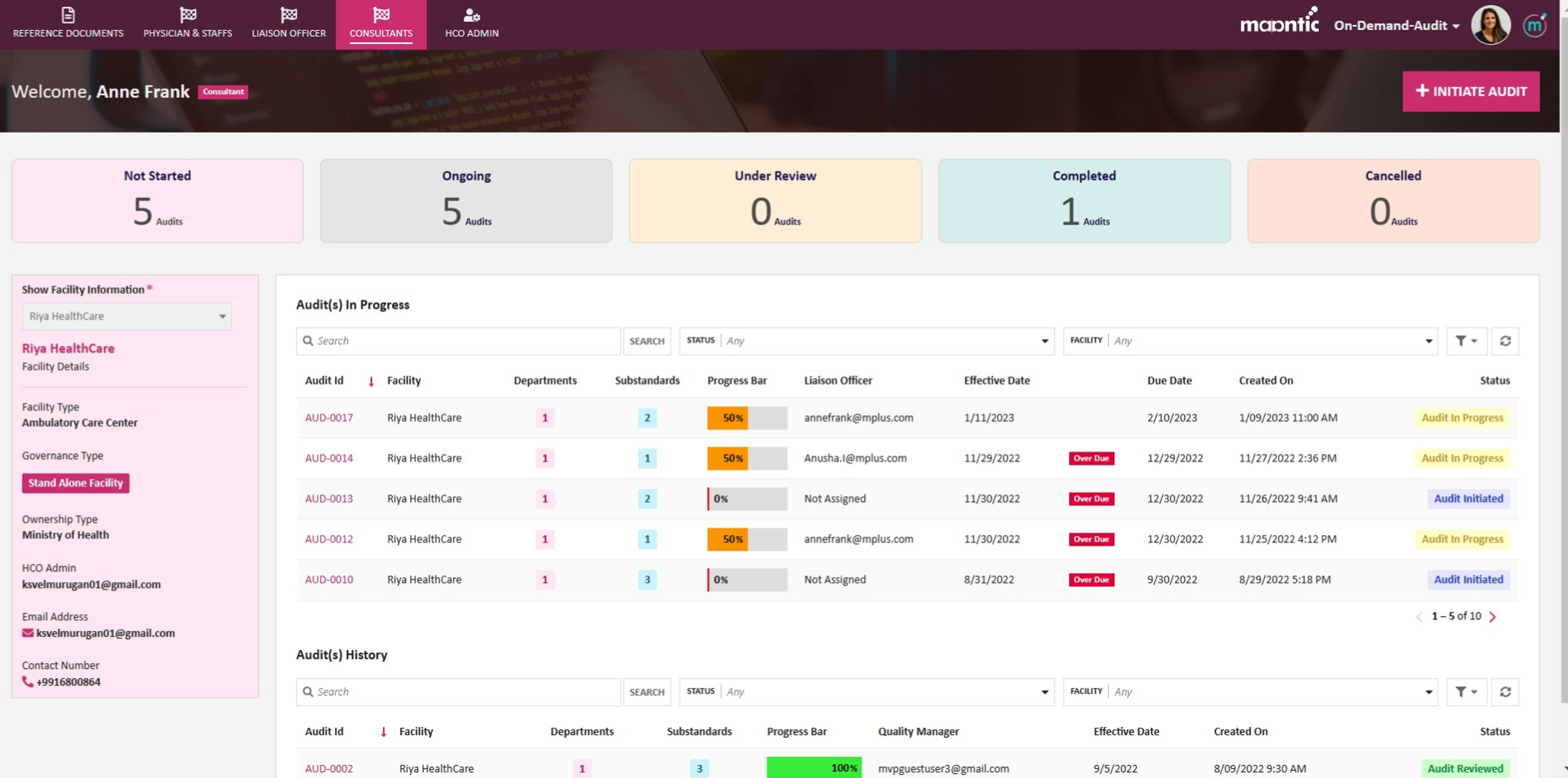 Maantics On Demand Audit (MODA) screenshot 6