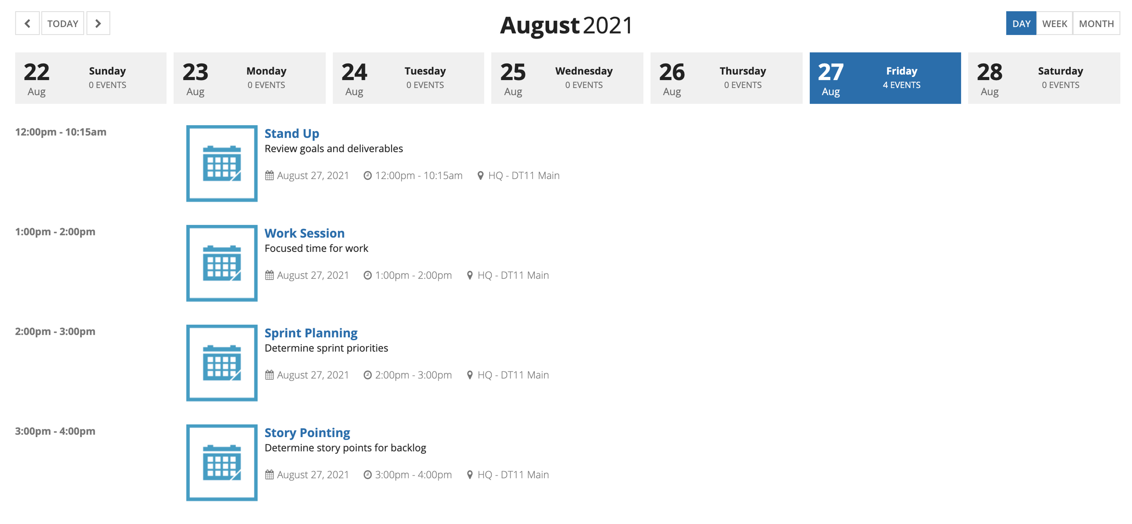 Calendar Template screenshot 4