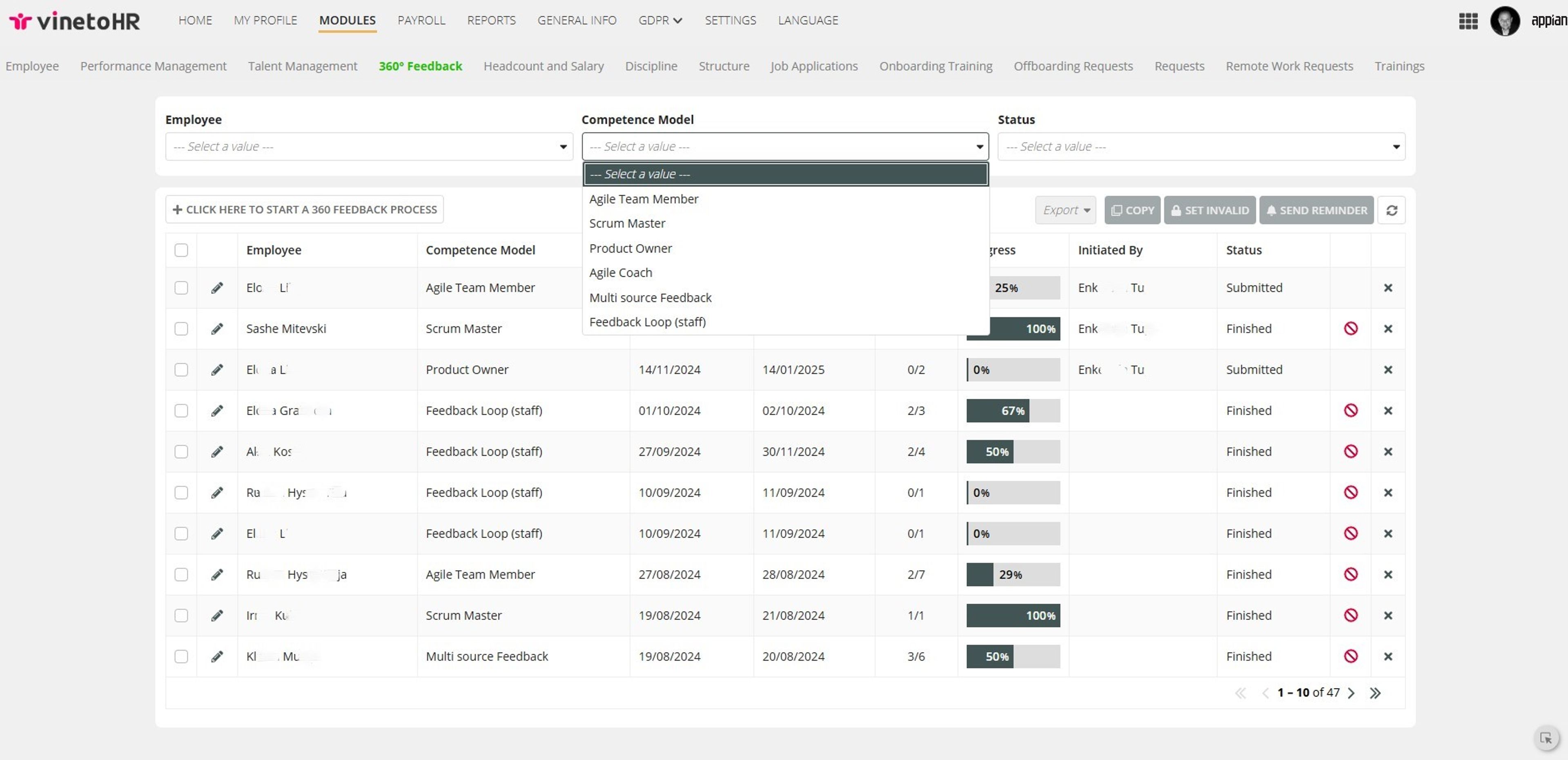 VinetoHR - The COMPLETE HRIS-HRMS Solution screenshot 5
