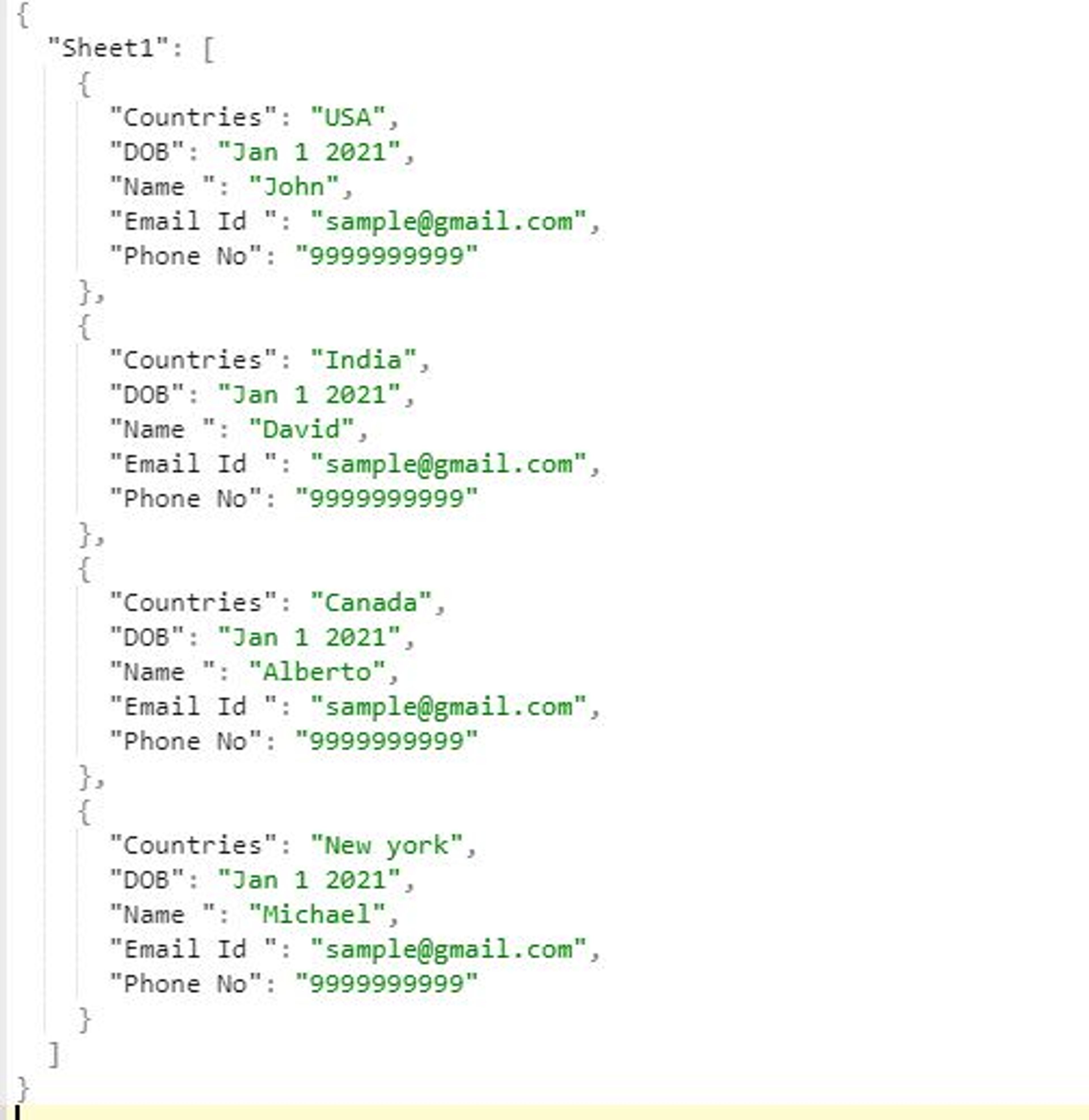 Excel to Json Conversion Bot screenshot 2