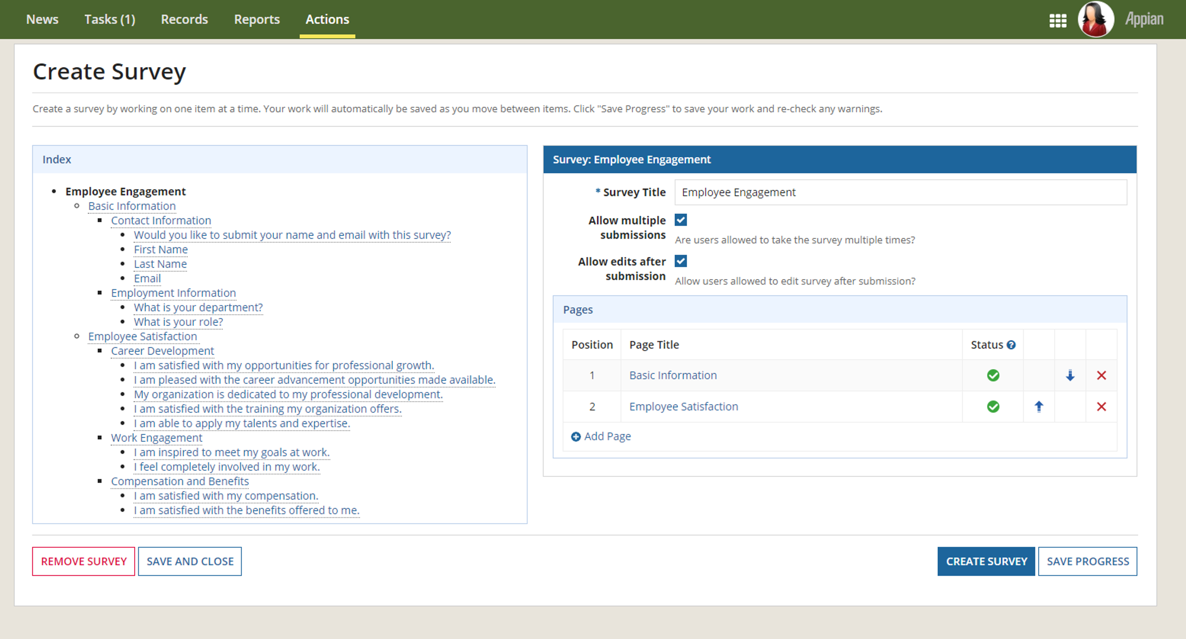 Dynamic Question Survey (DQS) screenshot 1