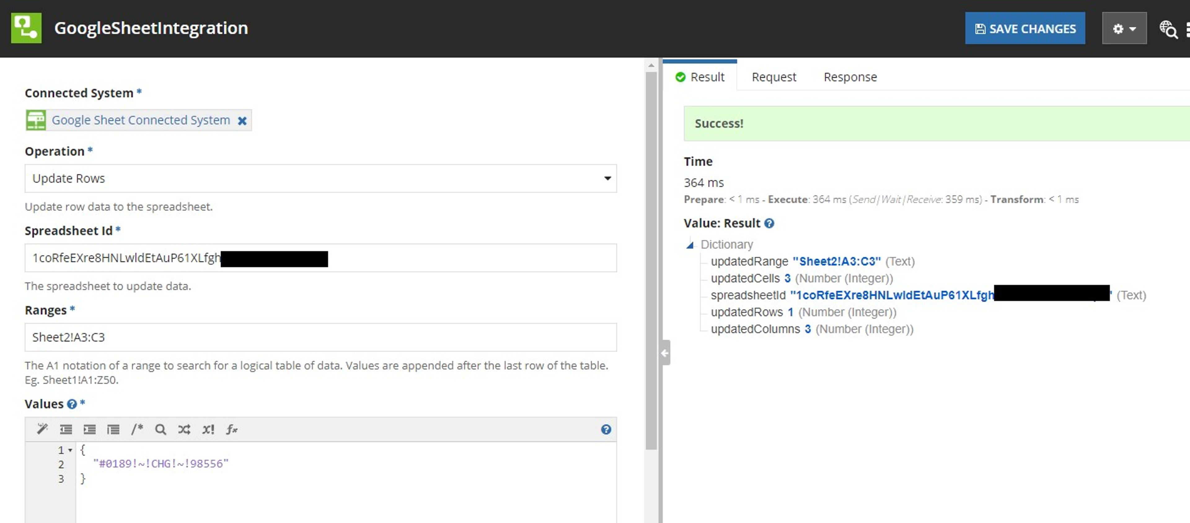 Google Sheets Connected System screenshot 3