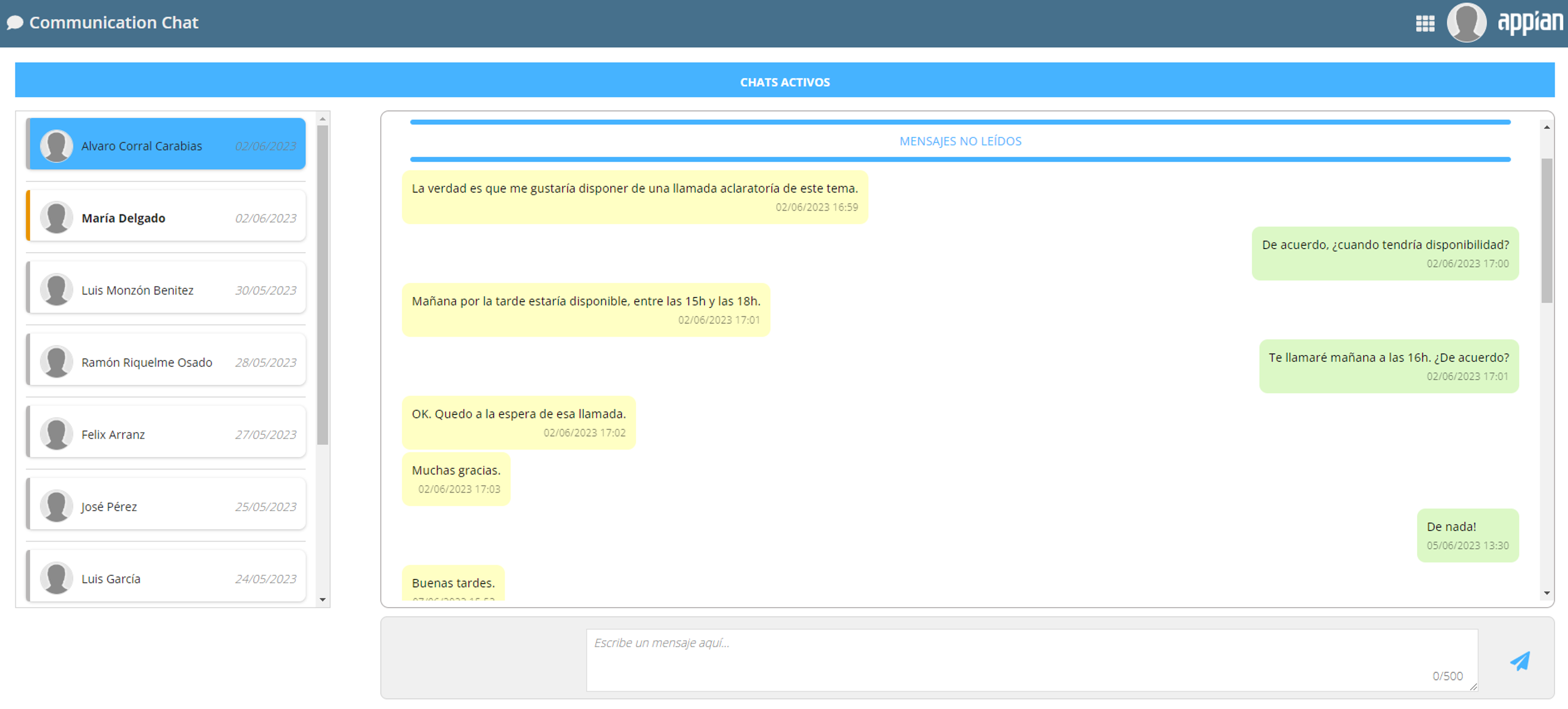 Communication Chat screenshot 1