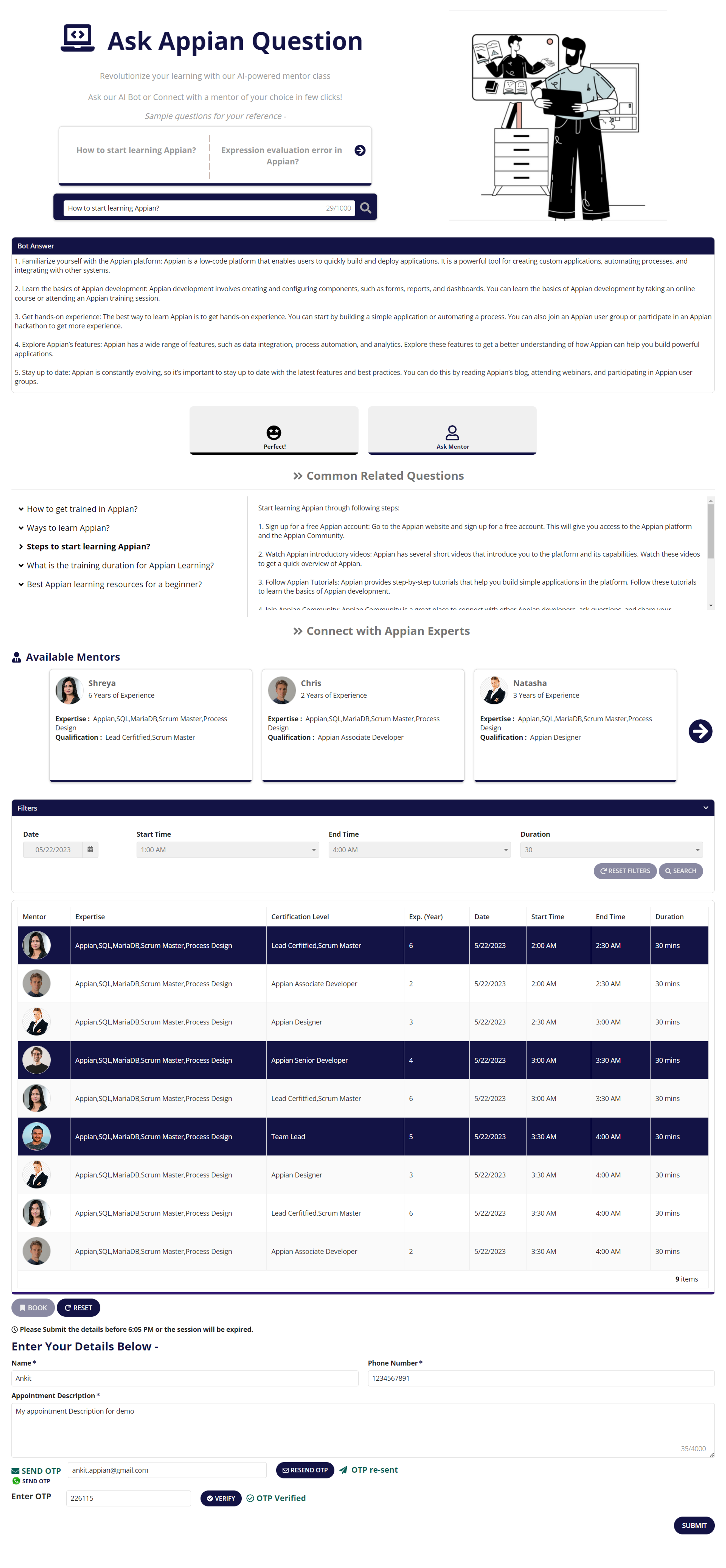 Smart Appian Technical Support and Training System screenshot 8
