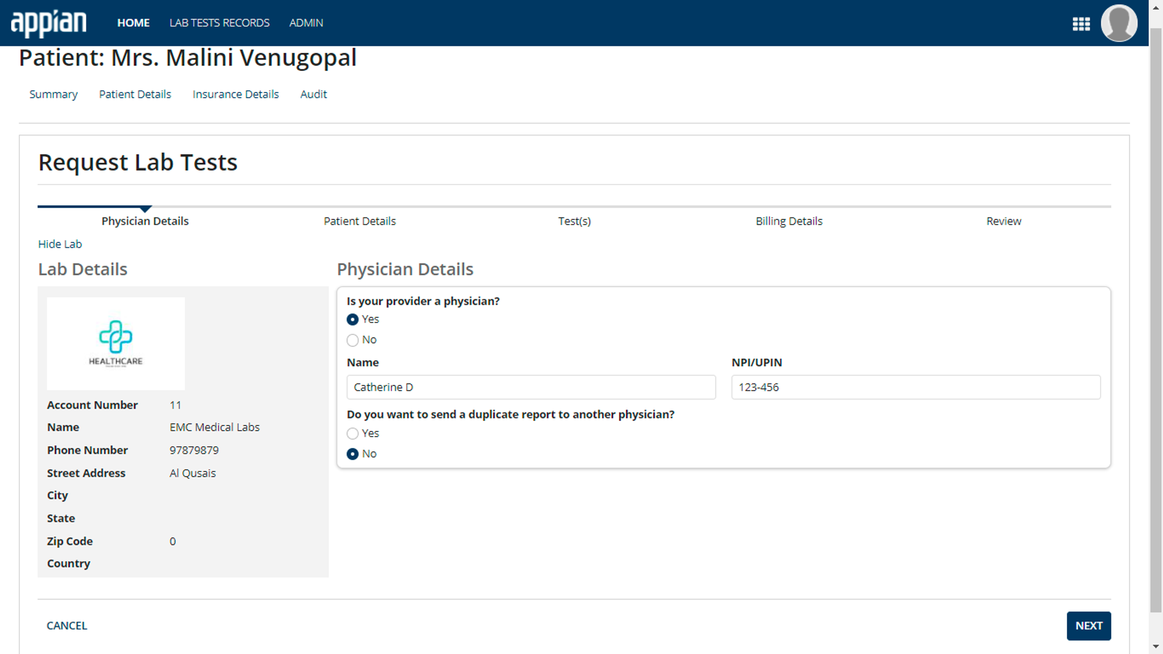 Laboratory Information Management System (LIMS) screenshot 9