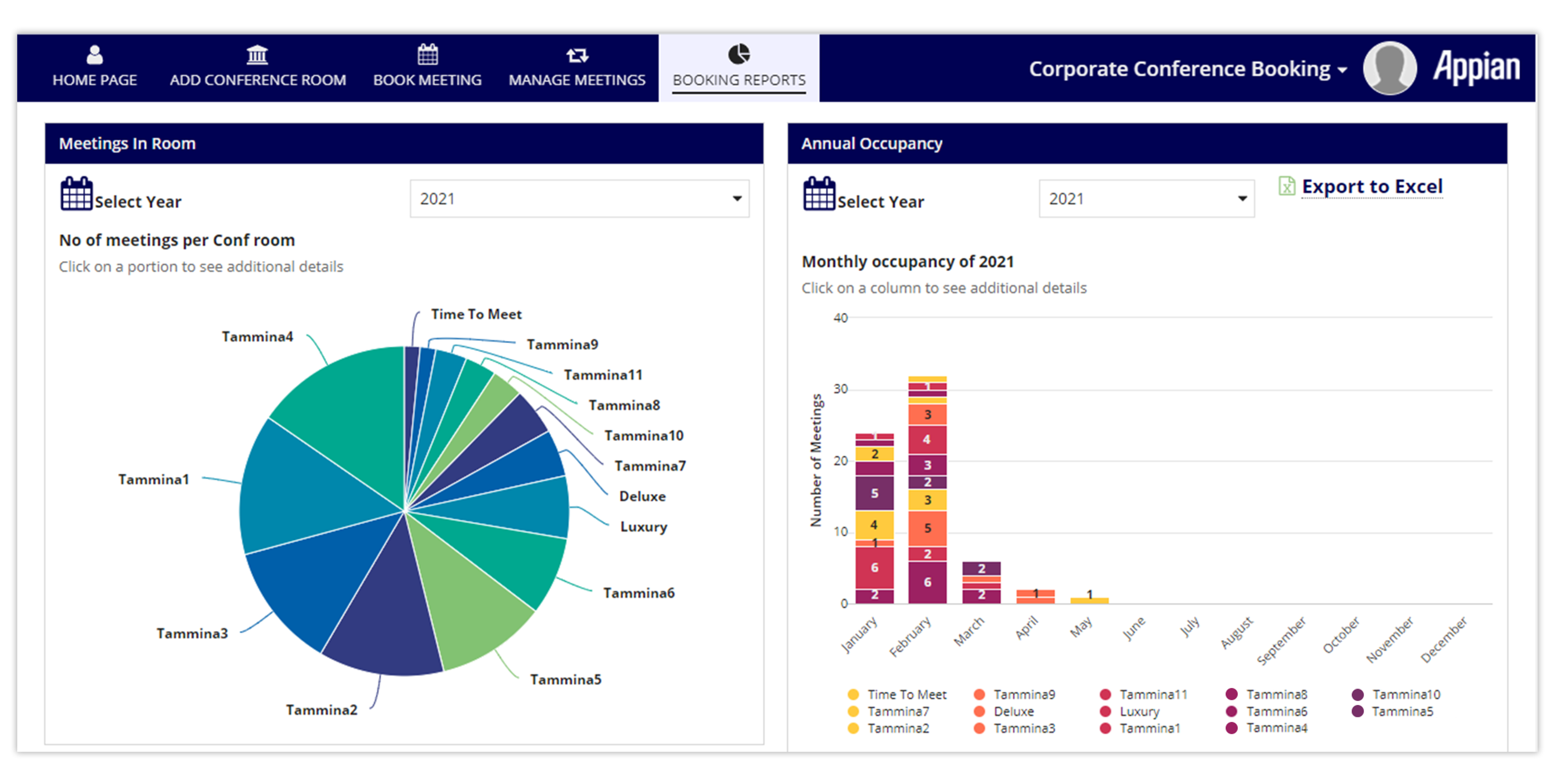 Corporate Conference Booking screenshot 1