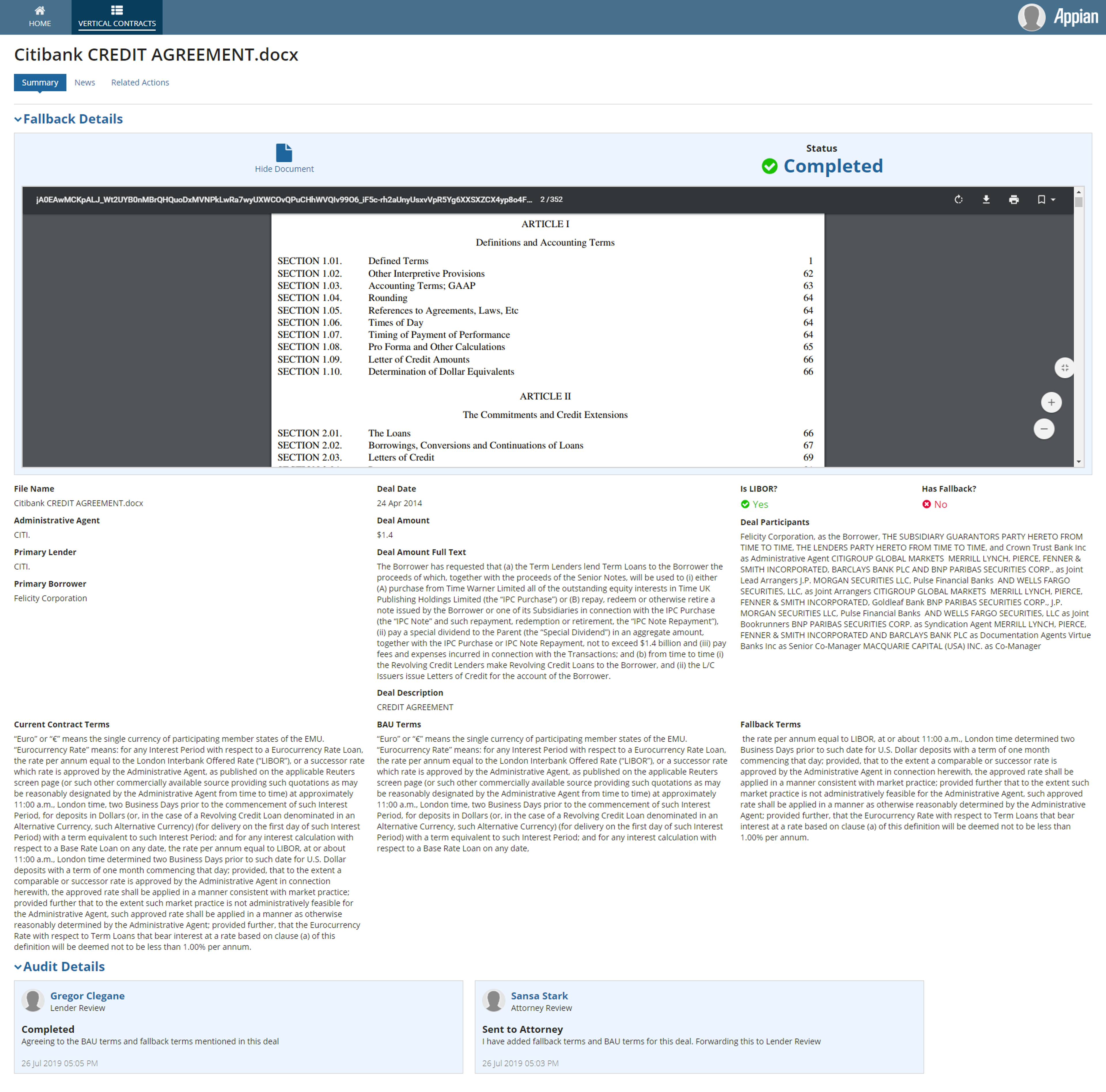 LIBOR Decommissioning Program screenshot 2