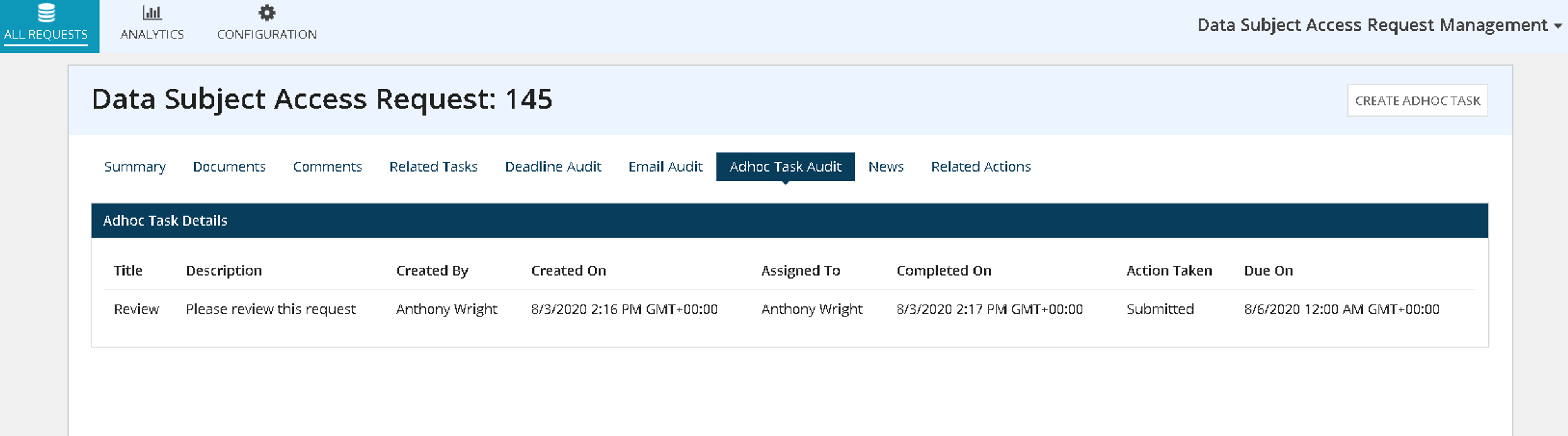Data Subject Access Request Management screenshot 6