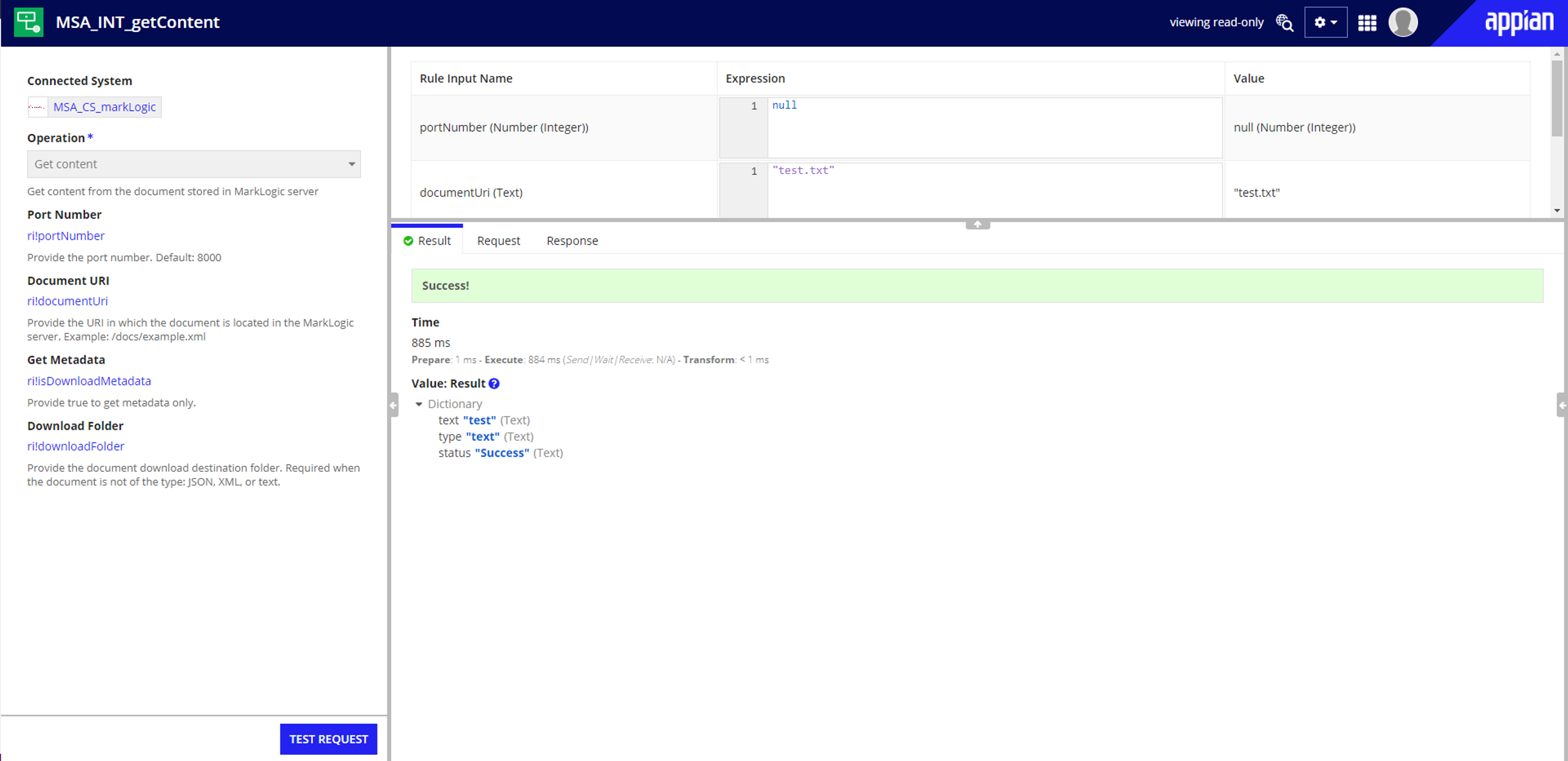 Appian Connected Systems - MarkLogic screenshot 2