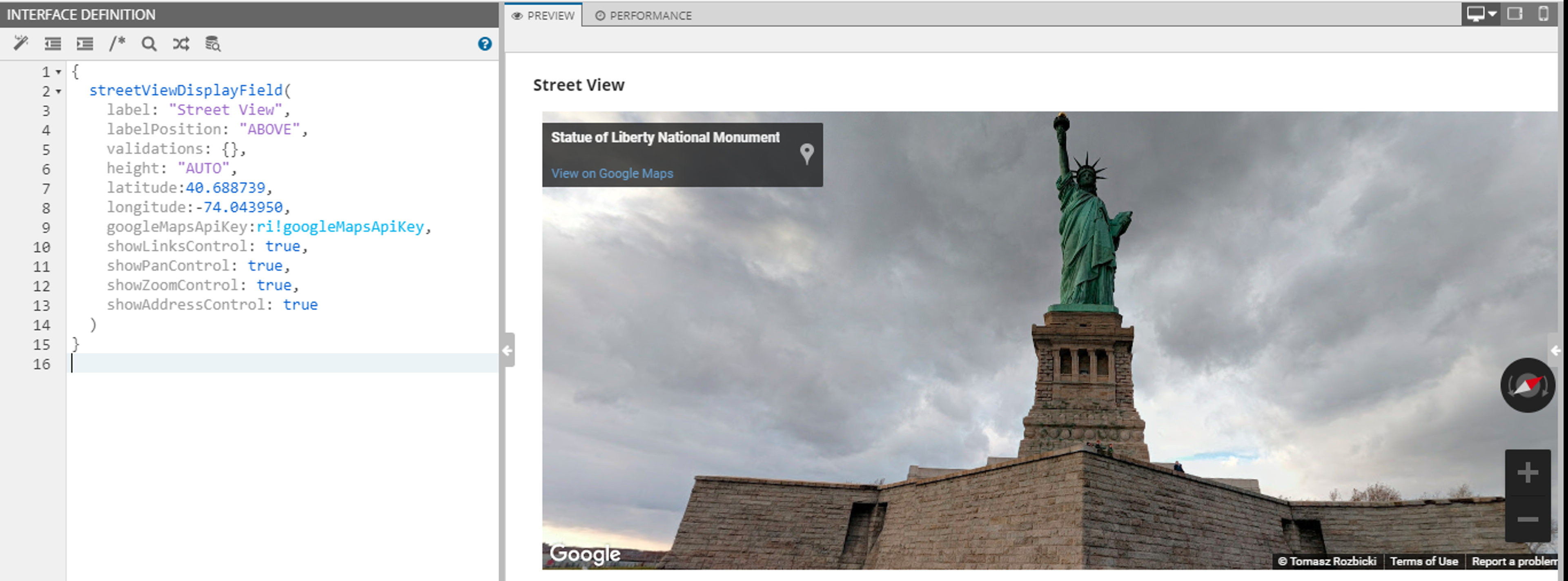 Google Street View Component screenshot 2