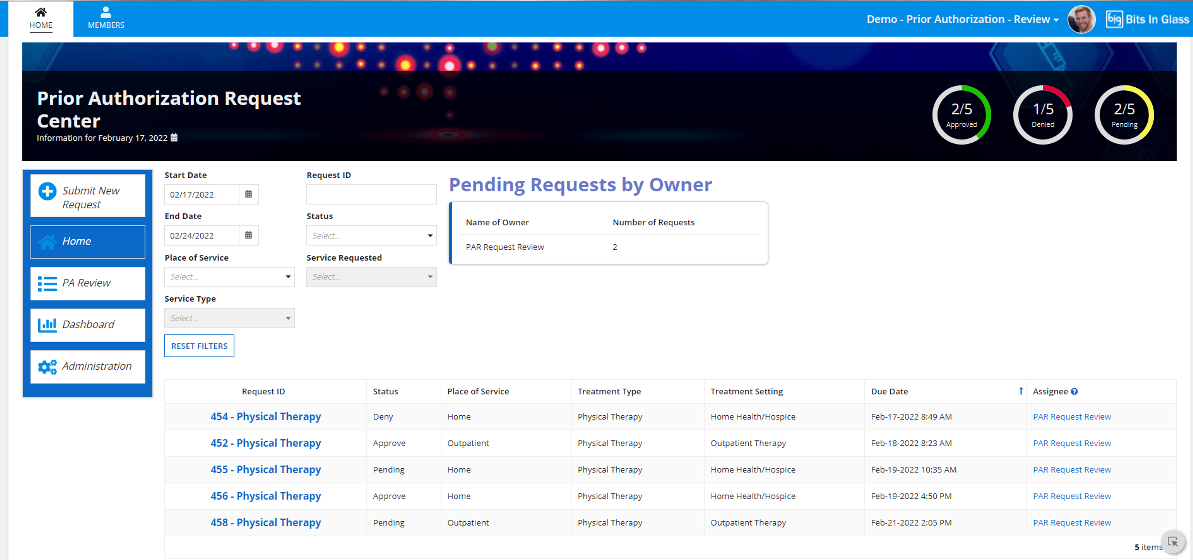 Prior Authorization Review screenshot 1
