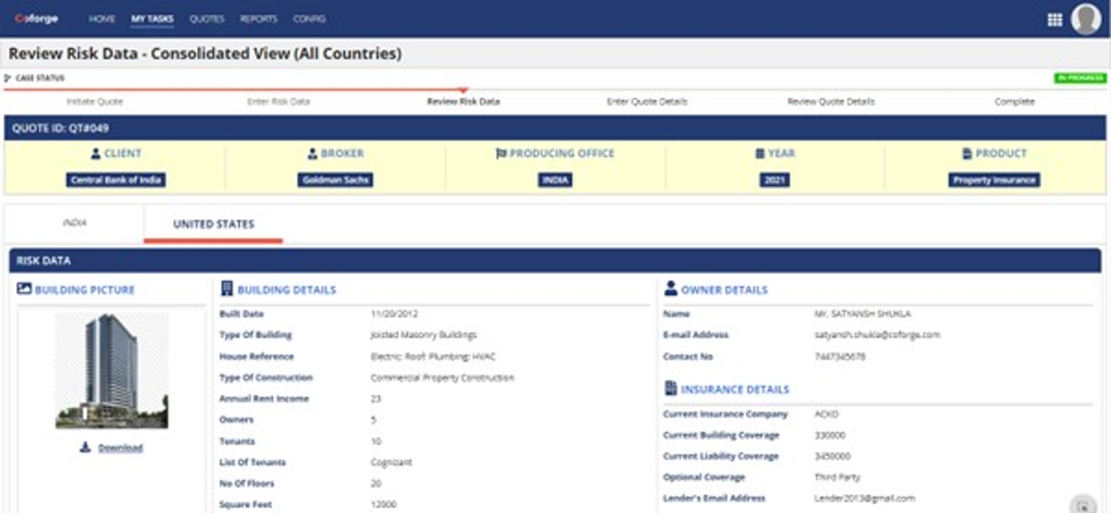Multi Country Controlled Master Program Insurance Solution screenshot 7