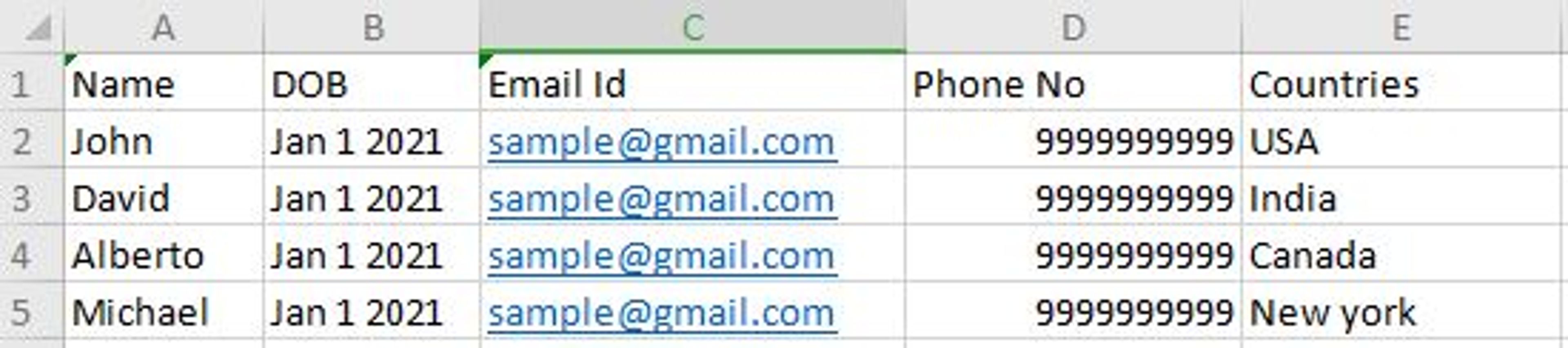 Excel to Json Conversion Bot screenshot 1