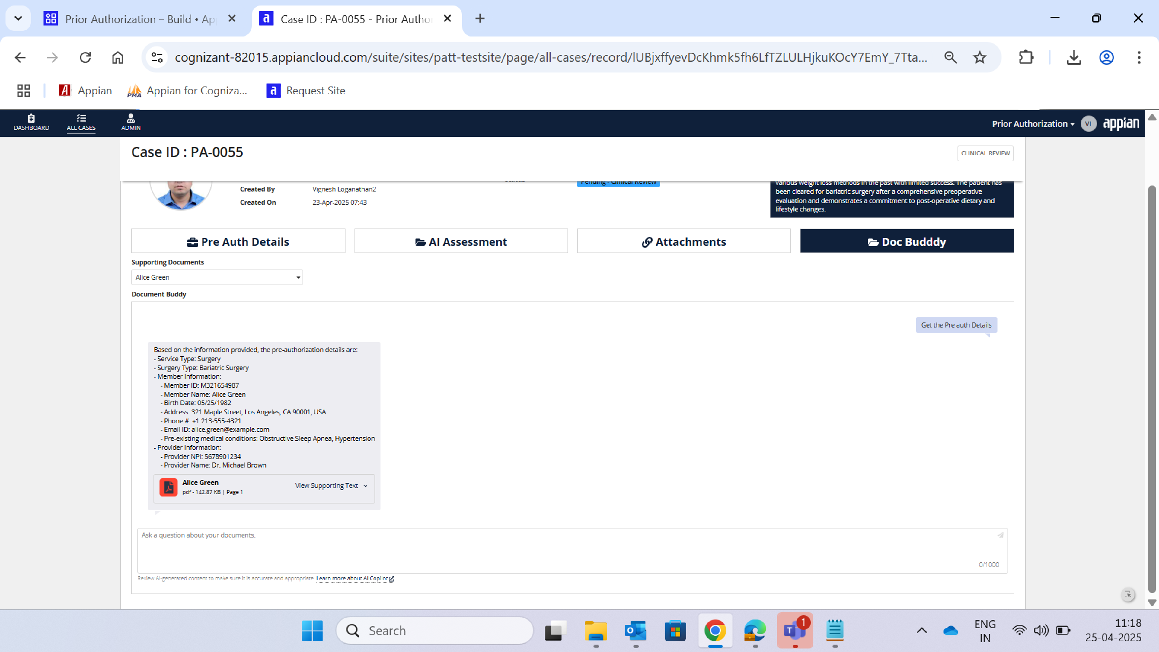 Prior Authorization screenshot 4