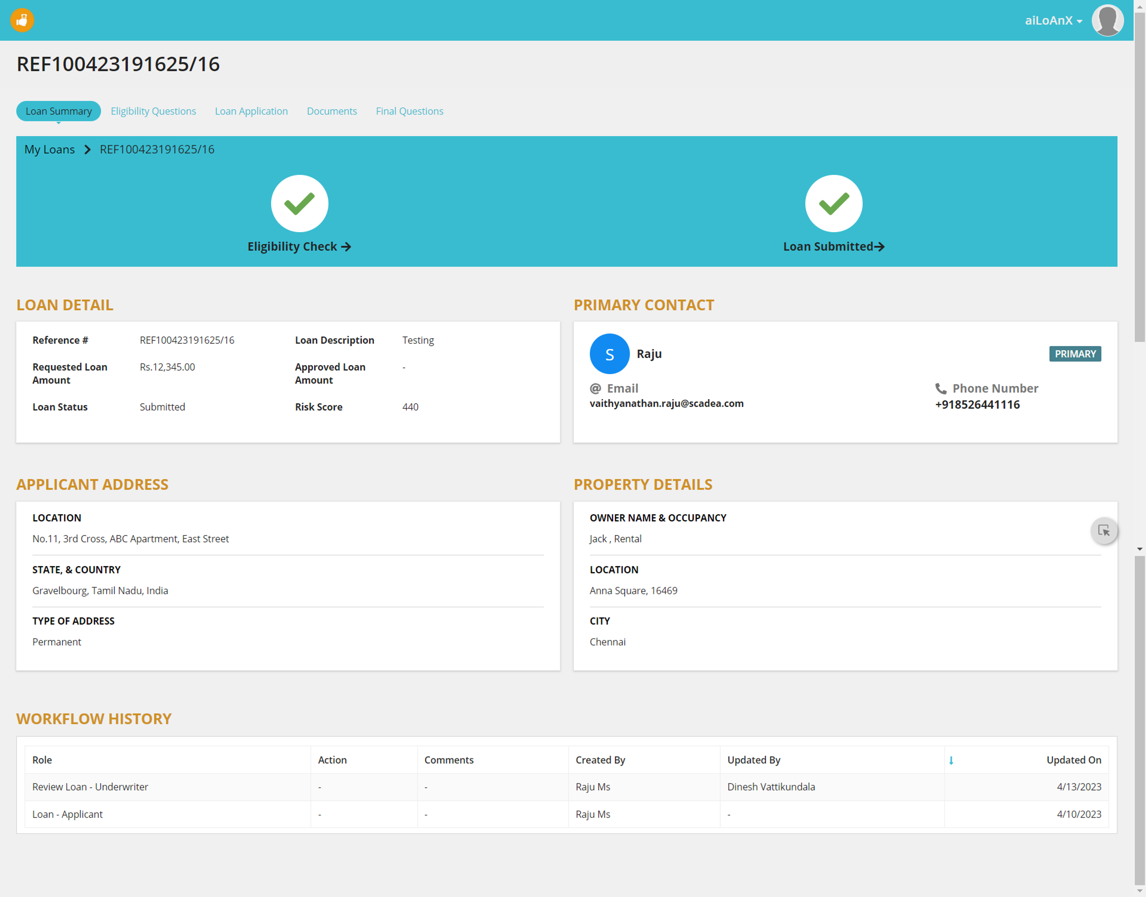 aiLoanX - Mortgage Workflow Management screenshot 34