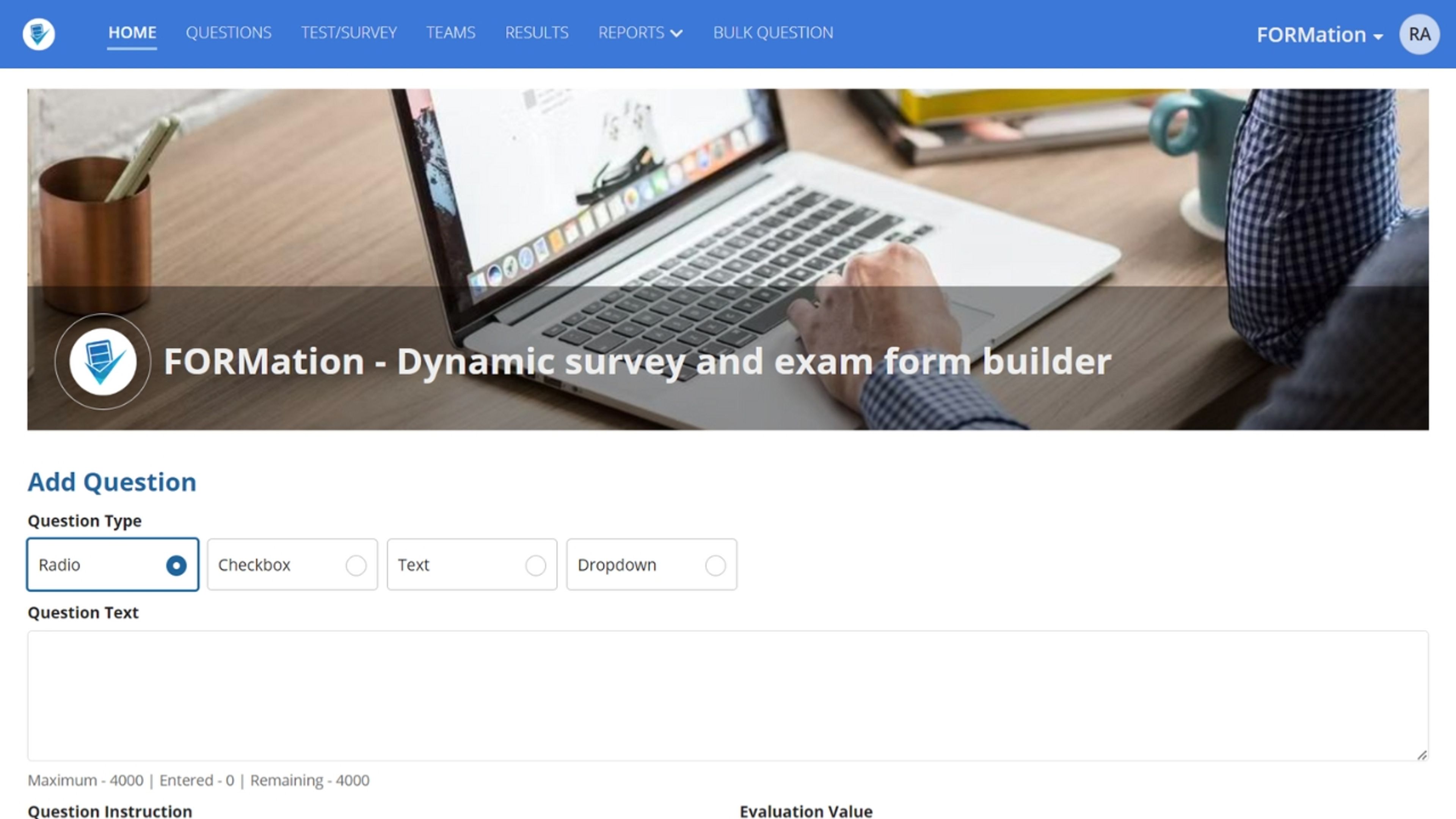 FORMation - Dynamic Survey and Exam Form Builder screenshot 2