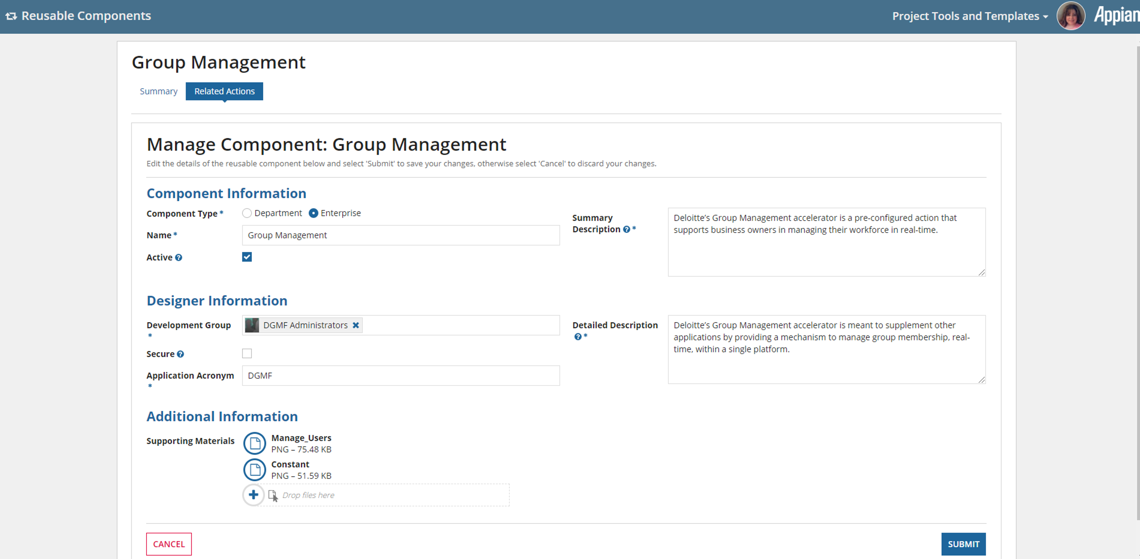 Reusable Application Library screenshot 5