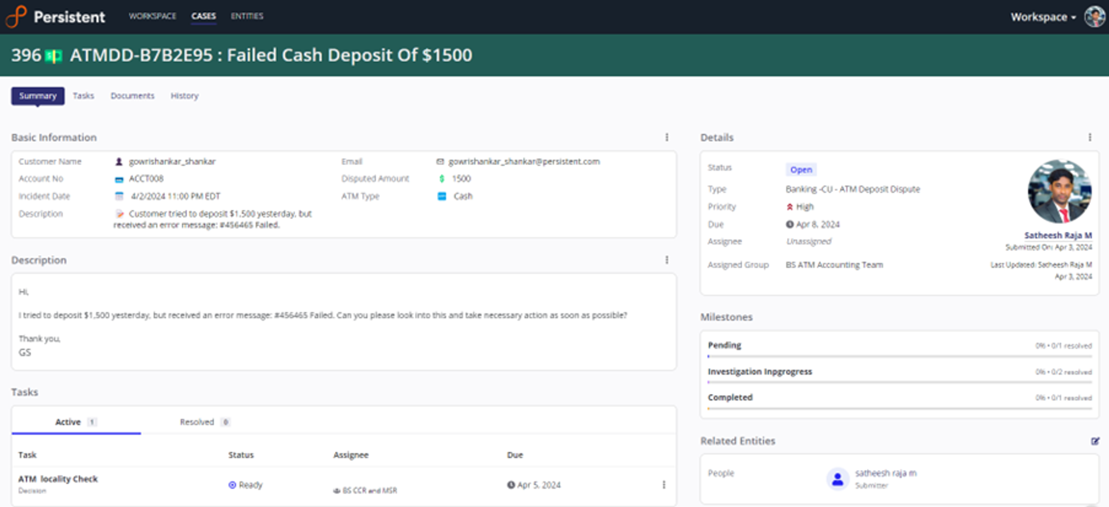 CaseAssist screenshot 1