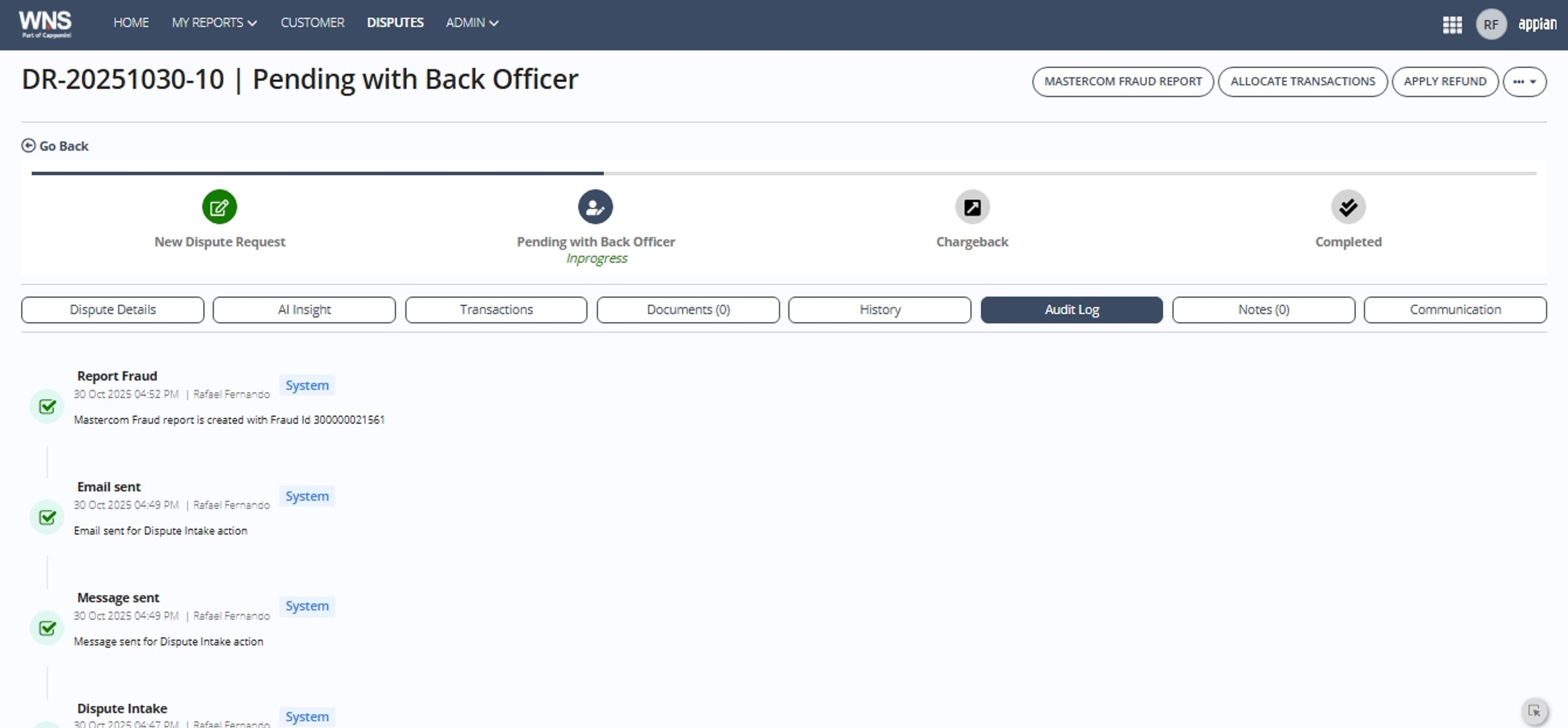 Card Dispute Management System screenshot 6