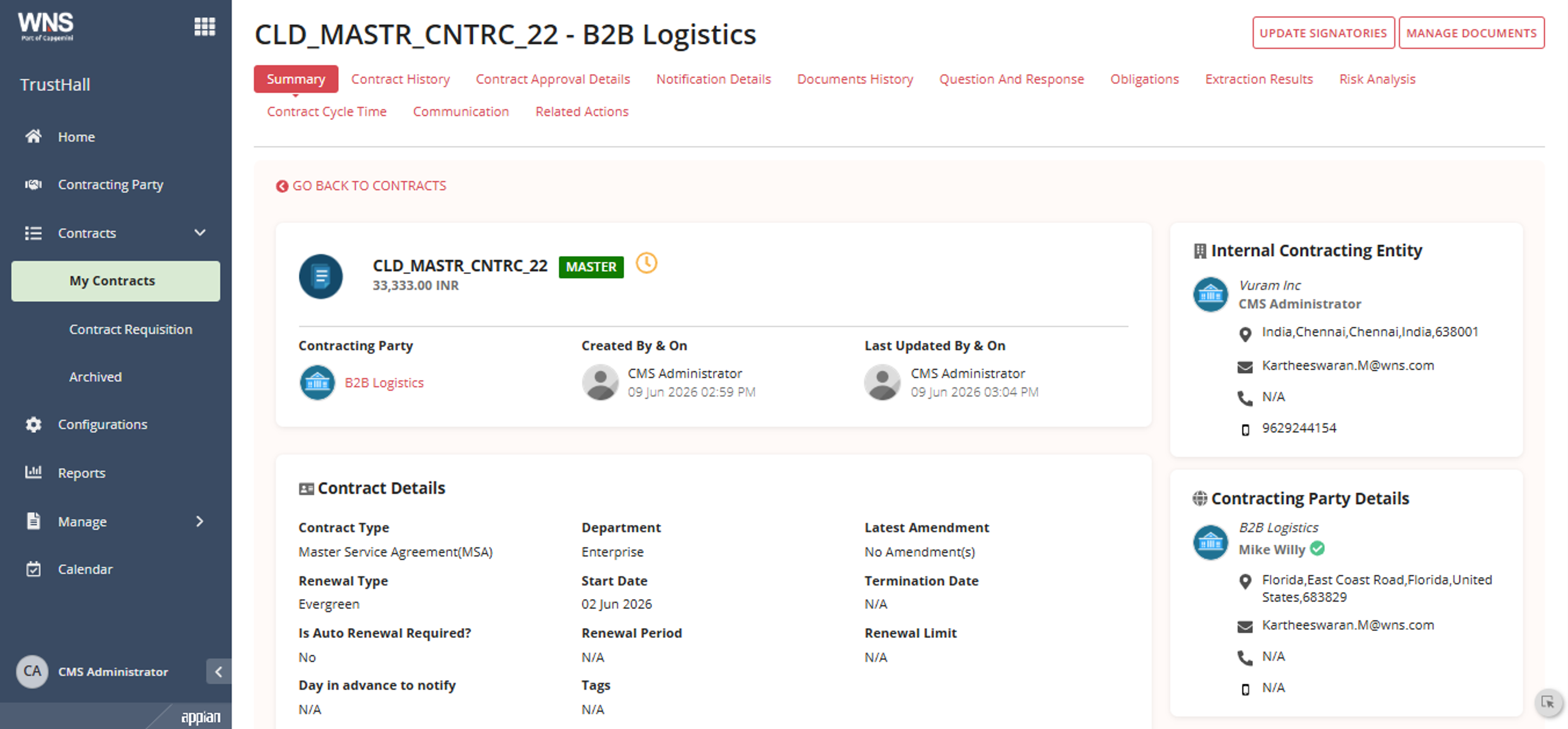 TrustHall - Contract Management System screenshot 5