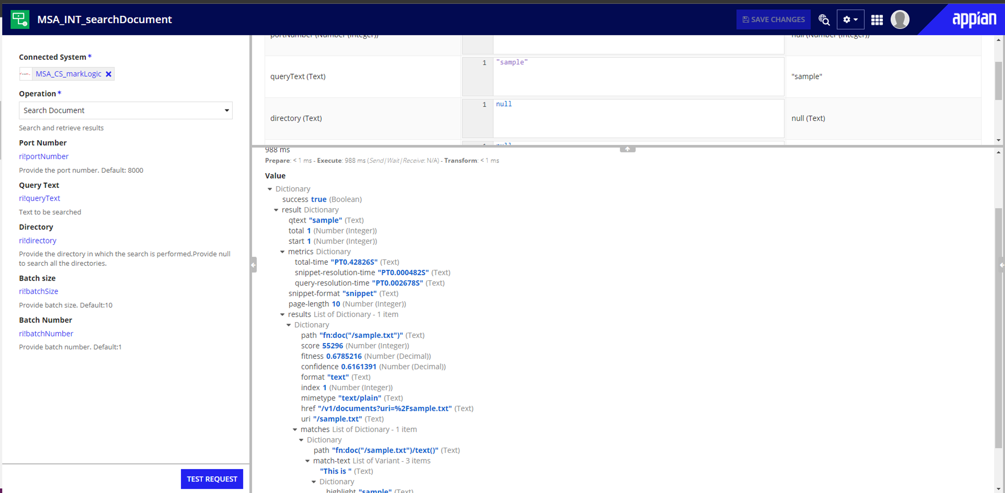 Appian Connected Systems - MarkLogic screenshot 1
