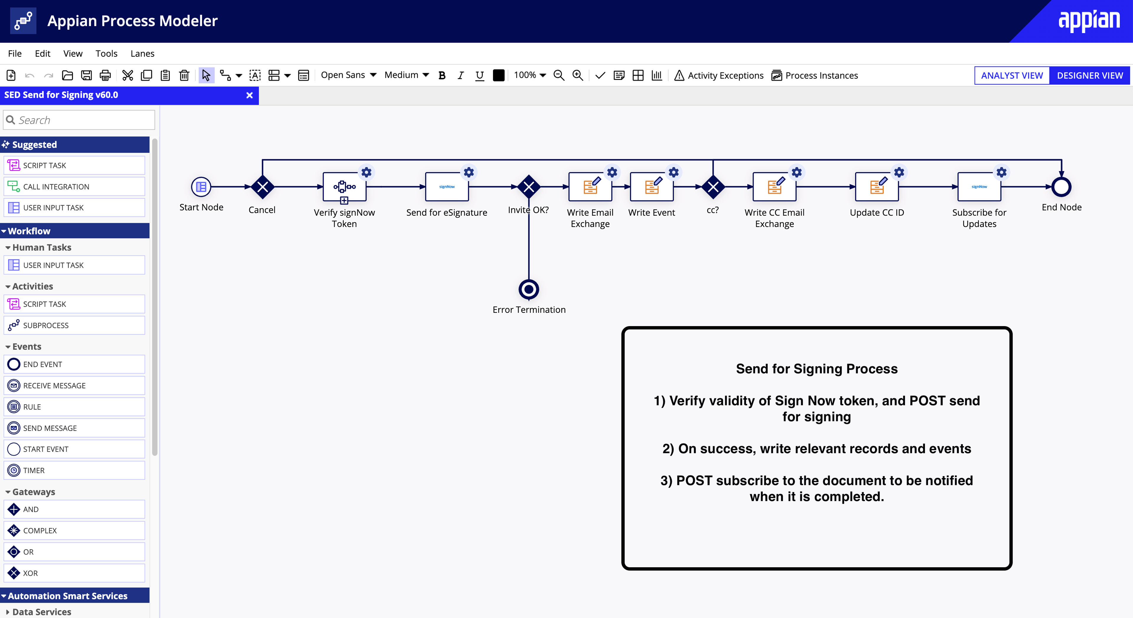 Appian SignNow Integration SDK screenshot 4