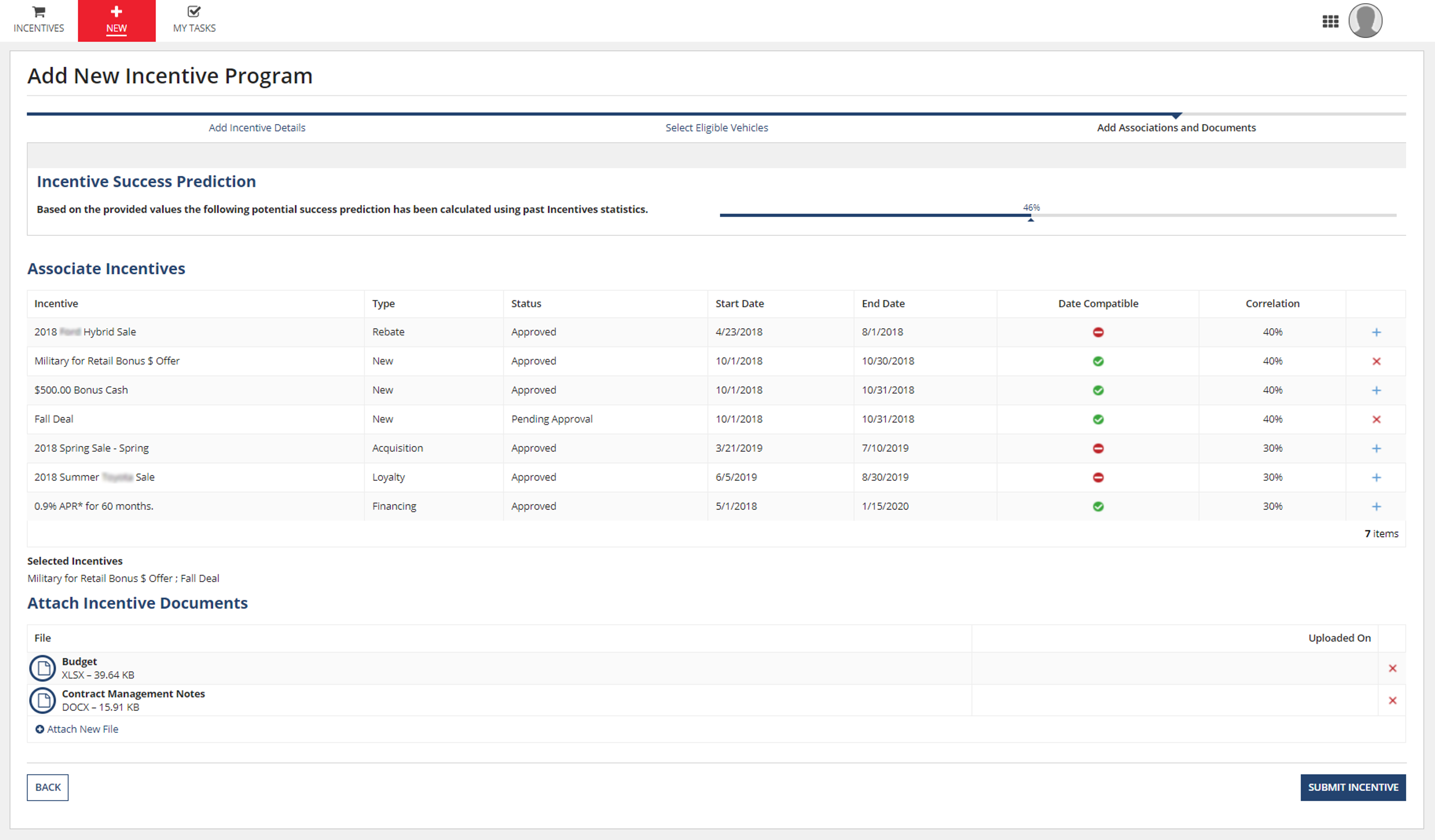 Vehicle Incentive Management screenshot 3