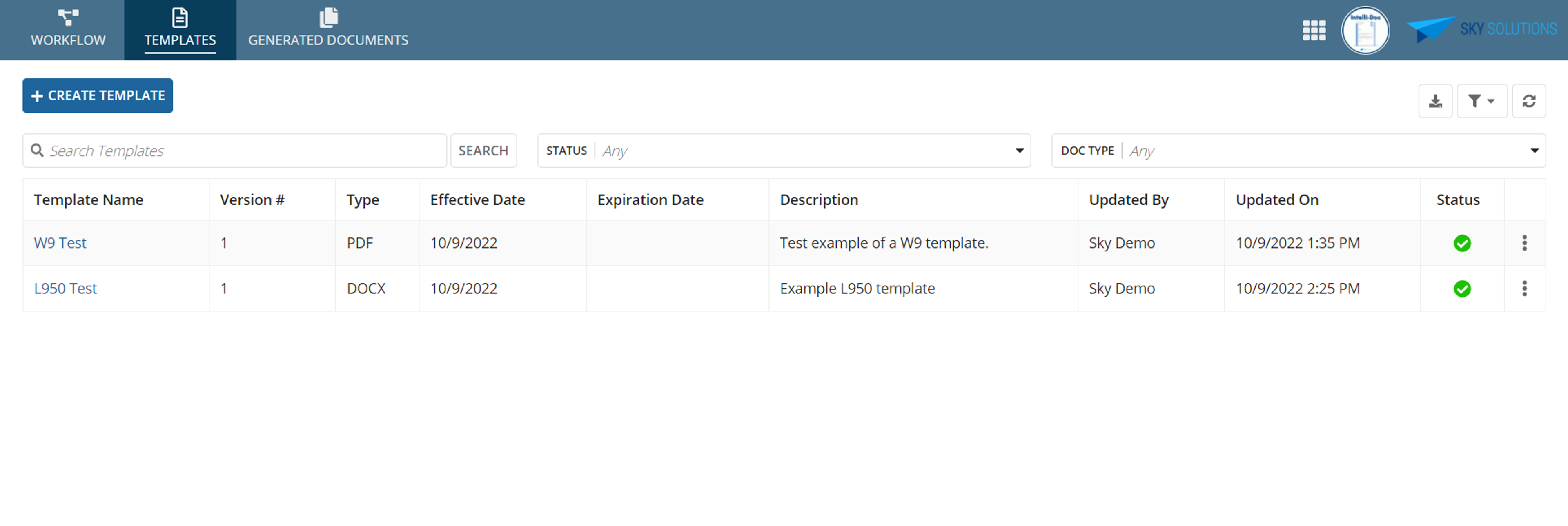 Sky Solutions Intelli-Doc screenshot 1