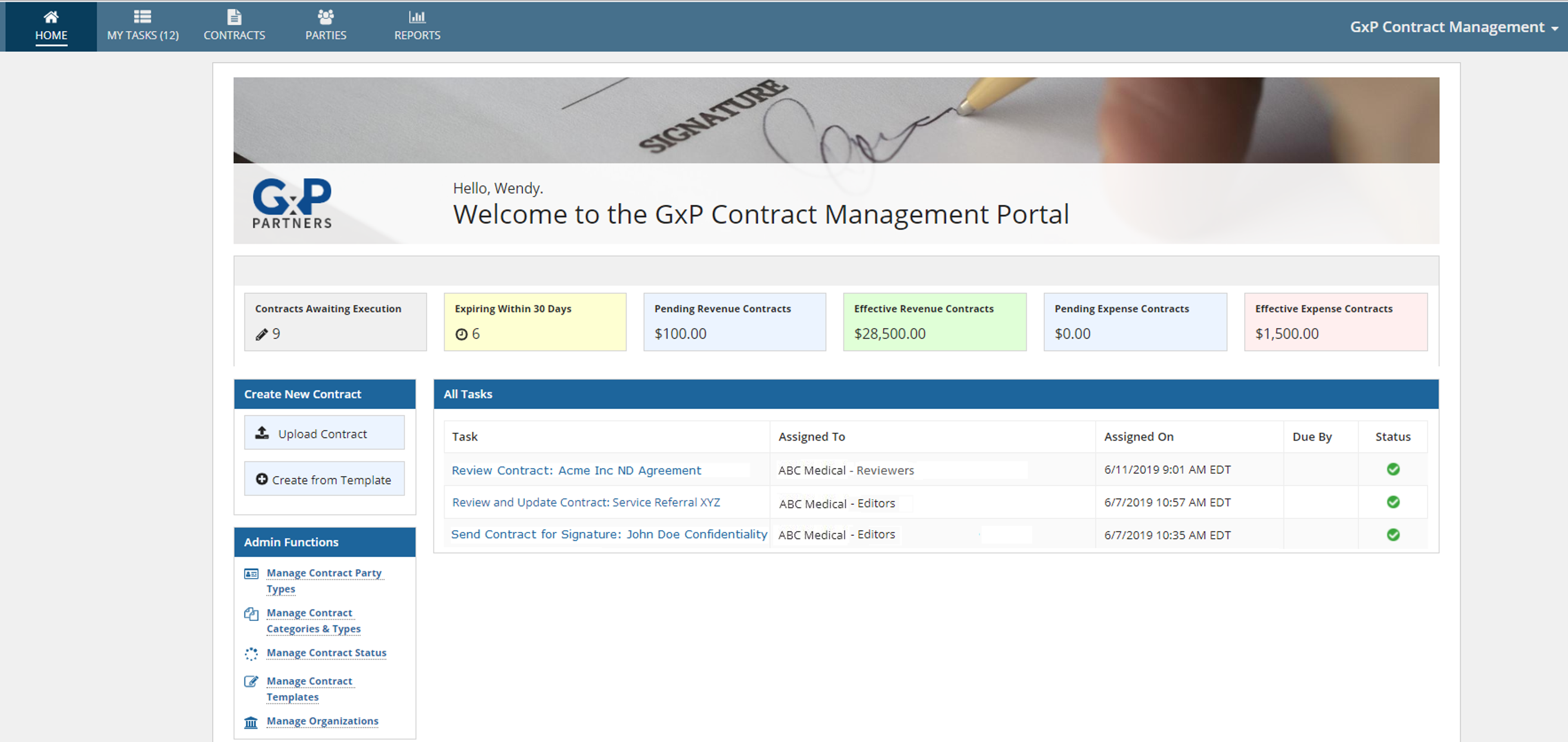 Contracts Manager screenshot 1