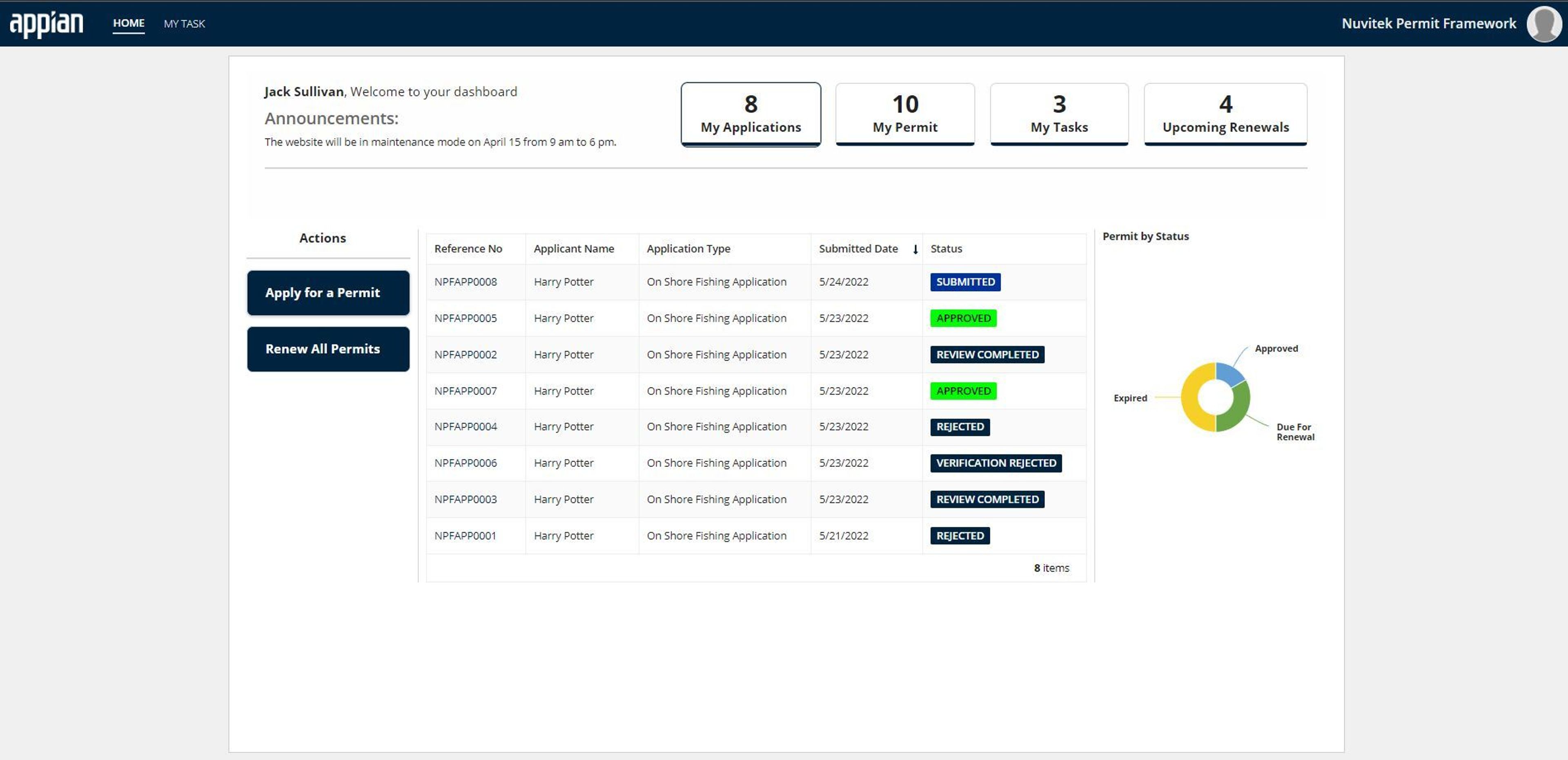 Nuvitek Permit Management Solution screenshot 1