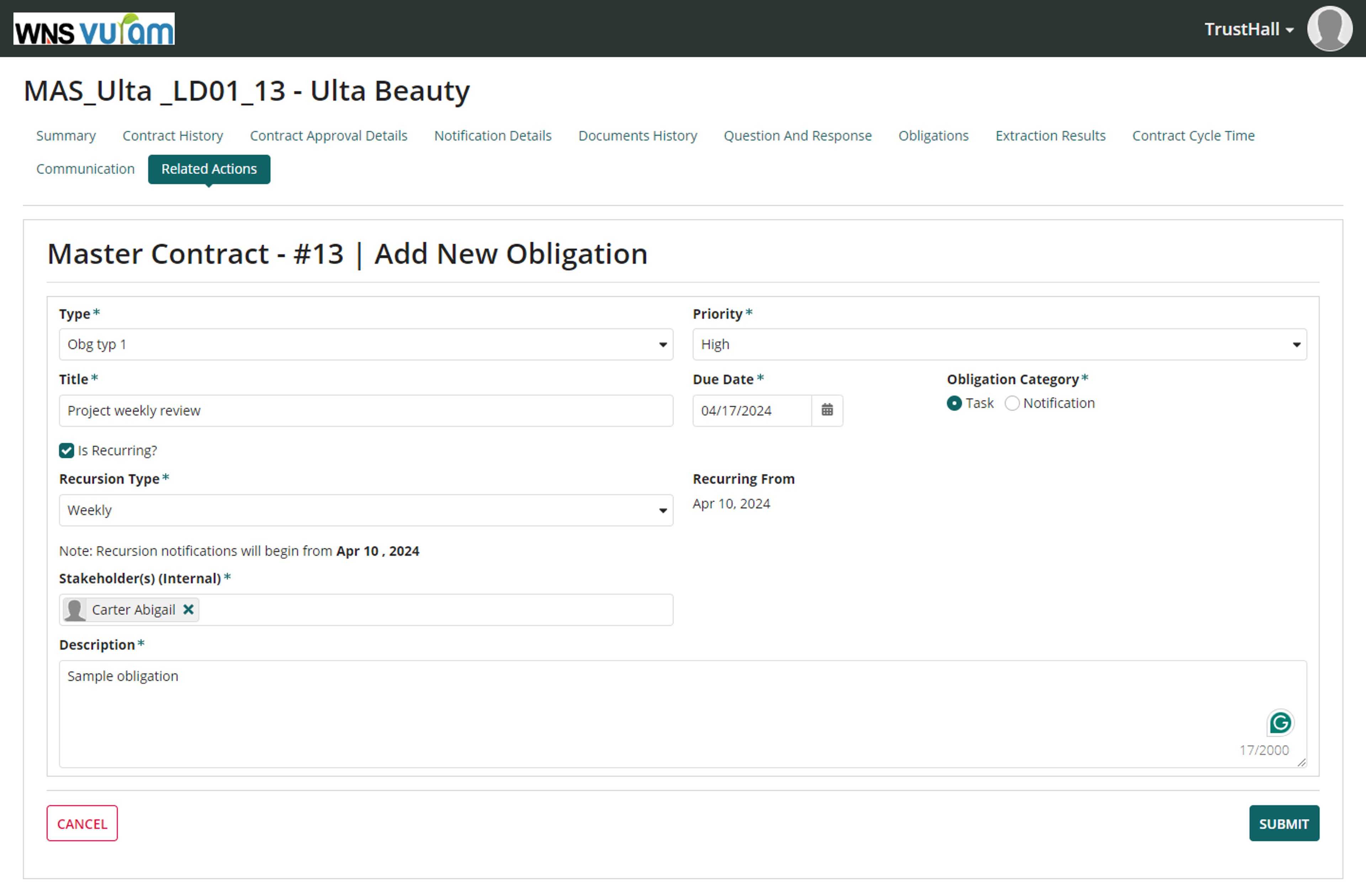 TrustHall - Contract Management System screenshot 7